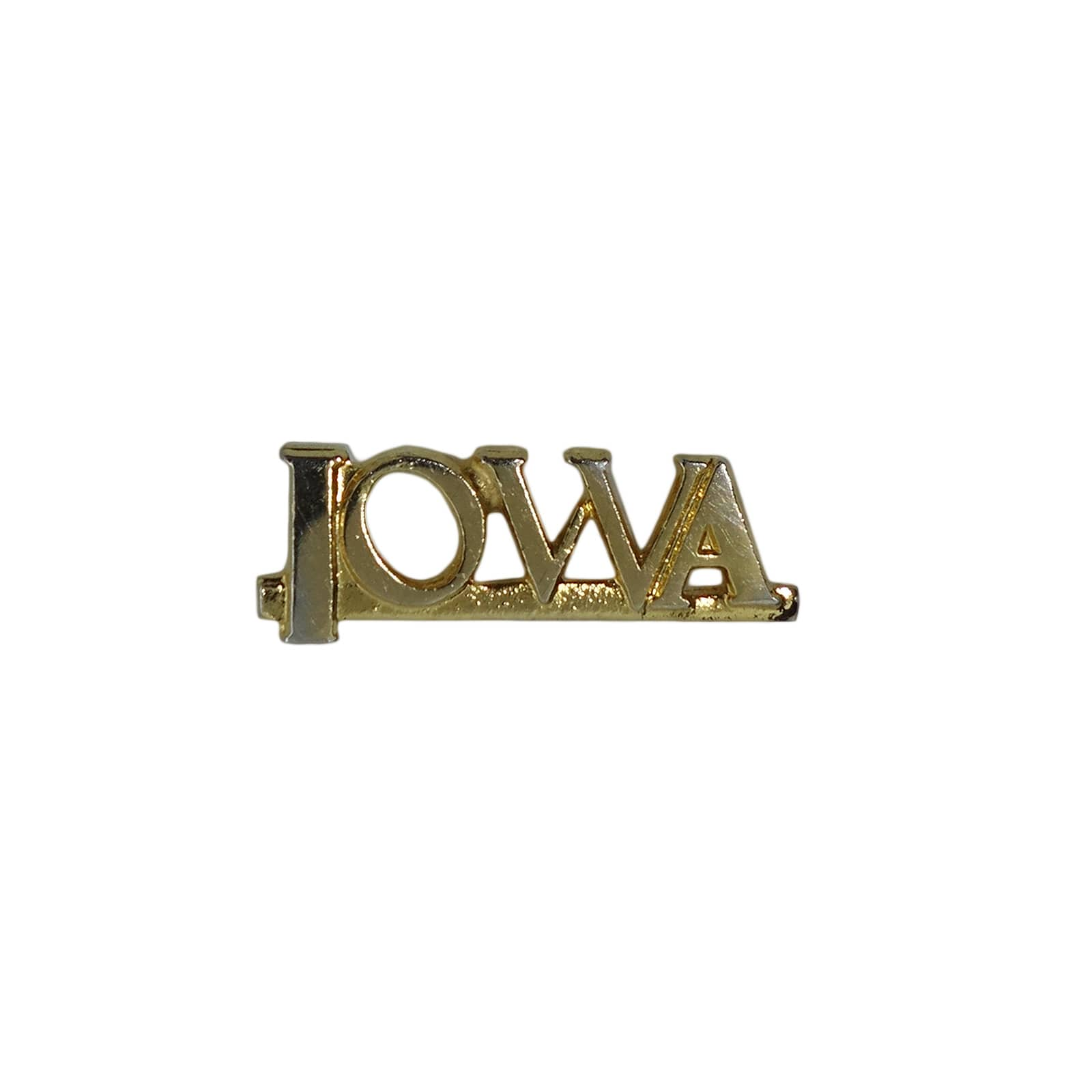 IOWA アイオワ州 ピンズ 留め具付き