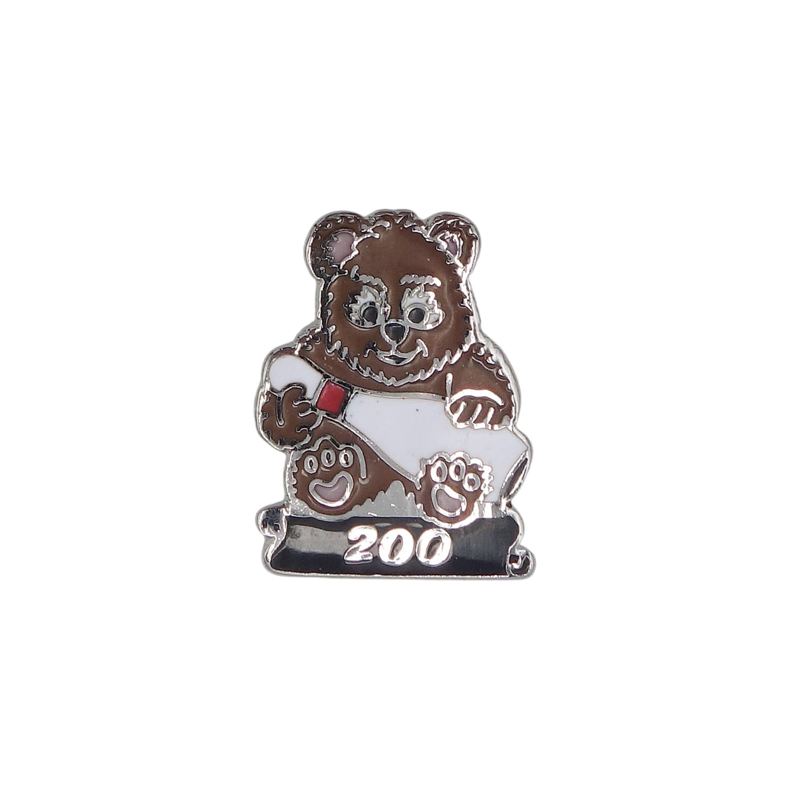 テディベア ボウリング 200 ピンバッジ ブローチ MAFCO