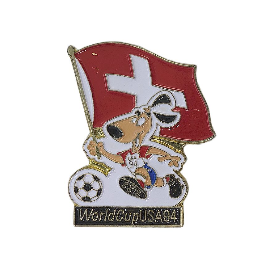 FIFA ワールドカップ アメリカ大会 ピンズ サッカー スイス国旗 留め具付き