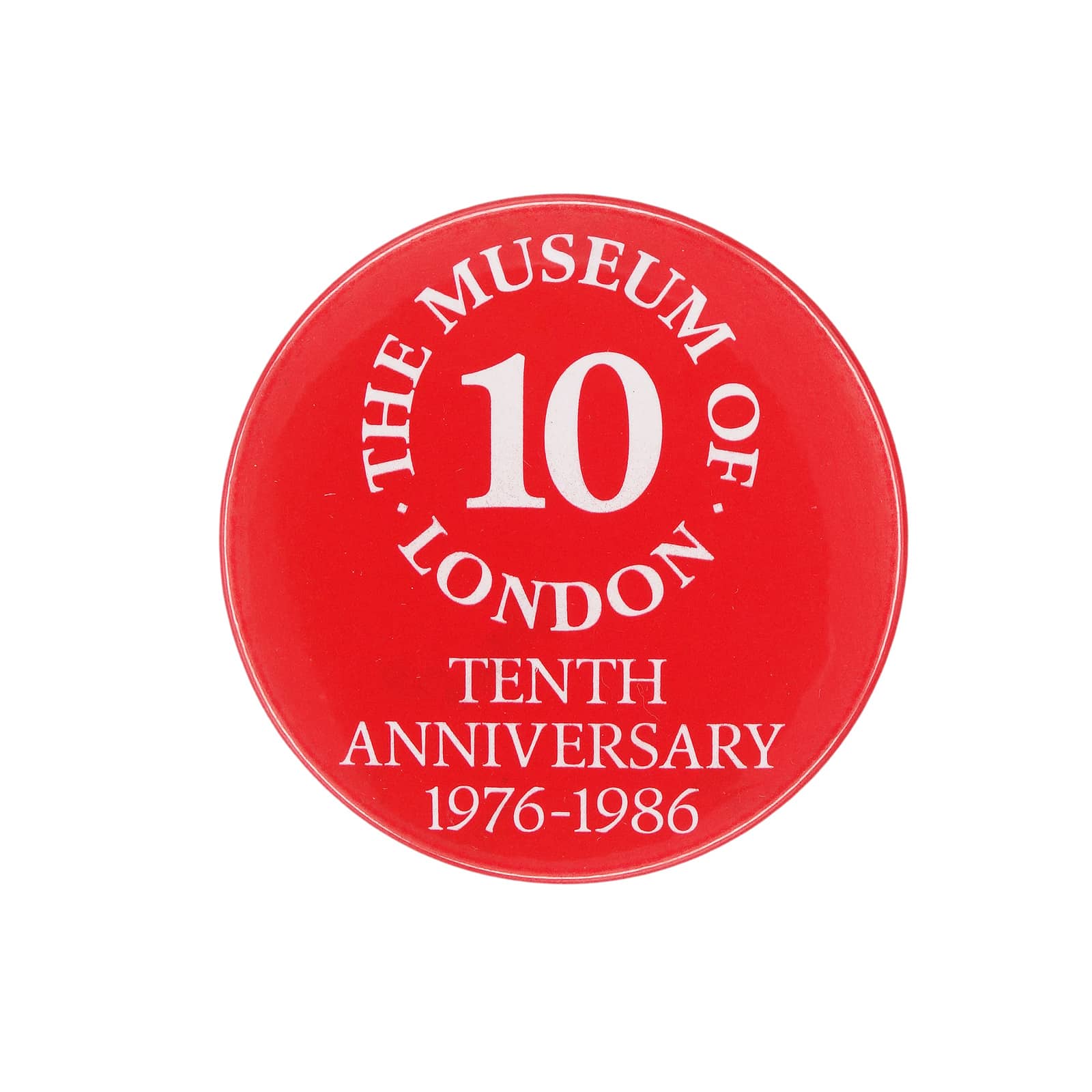 THE MUSEUM OF LONDON ロンドン博物館 1976-1986 10周年記念 缶バッジ