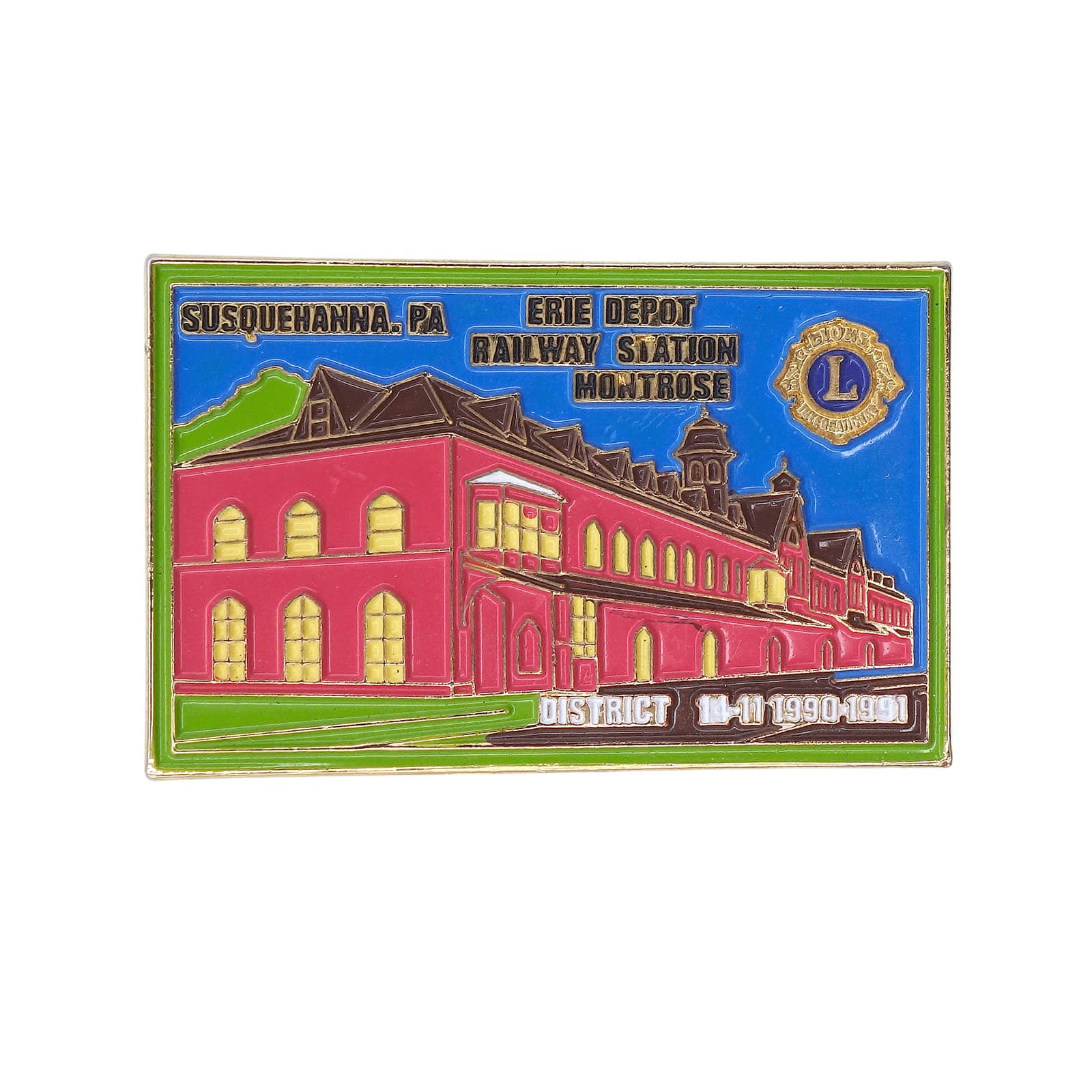 Lions Clubs ライオンズクラブ DISTRICT 14-W 1990-1991 ピンズ