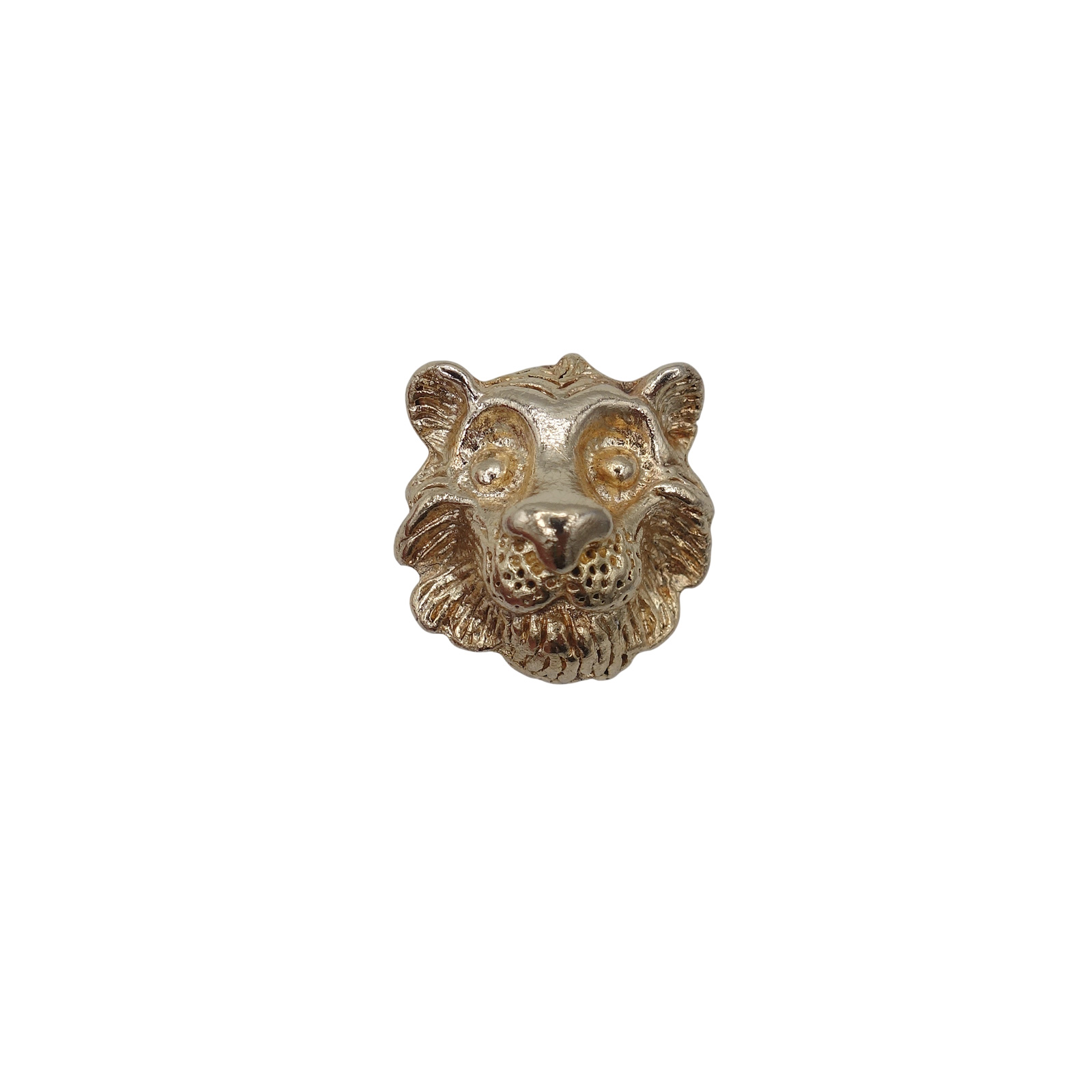 虎 タイガー ヘッド ピンズ 金色 動物