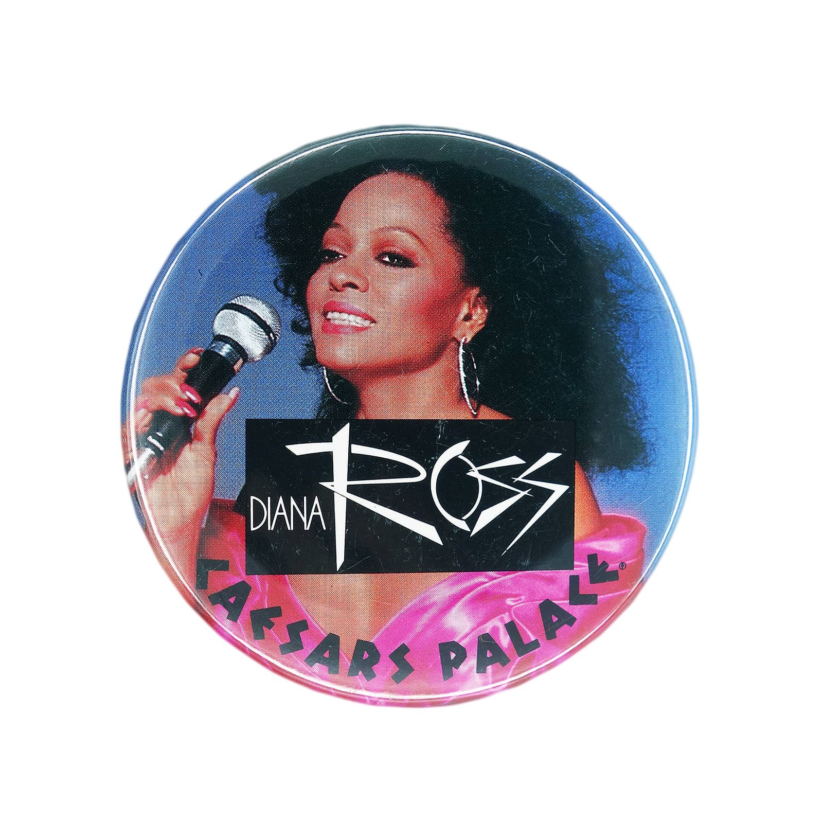 DIANA ROSS ダイアナ・ロス 缶バッジ 歌手 CAESARS PALACE