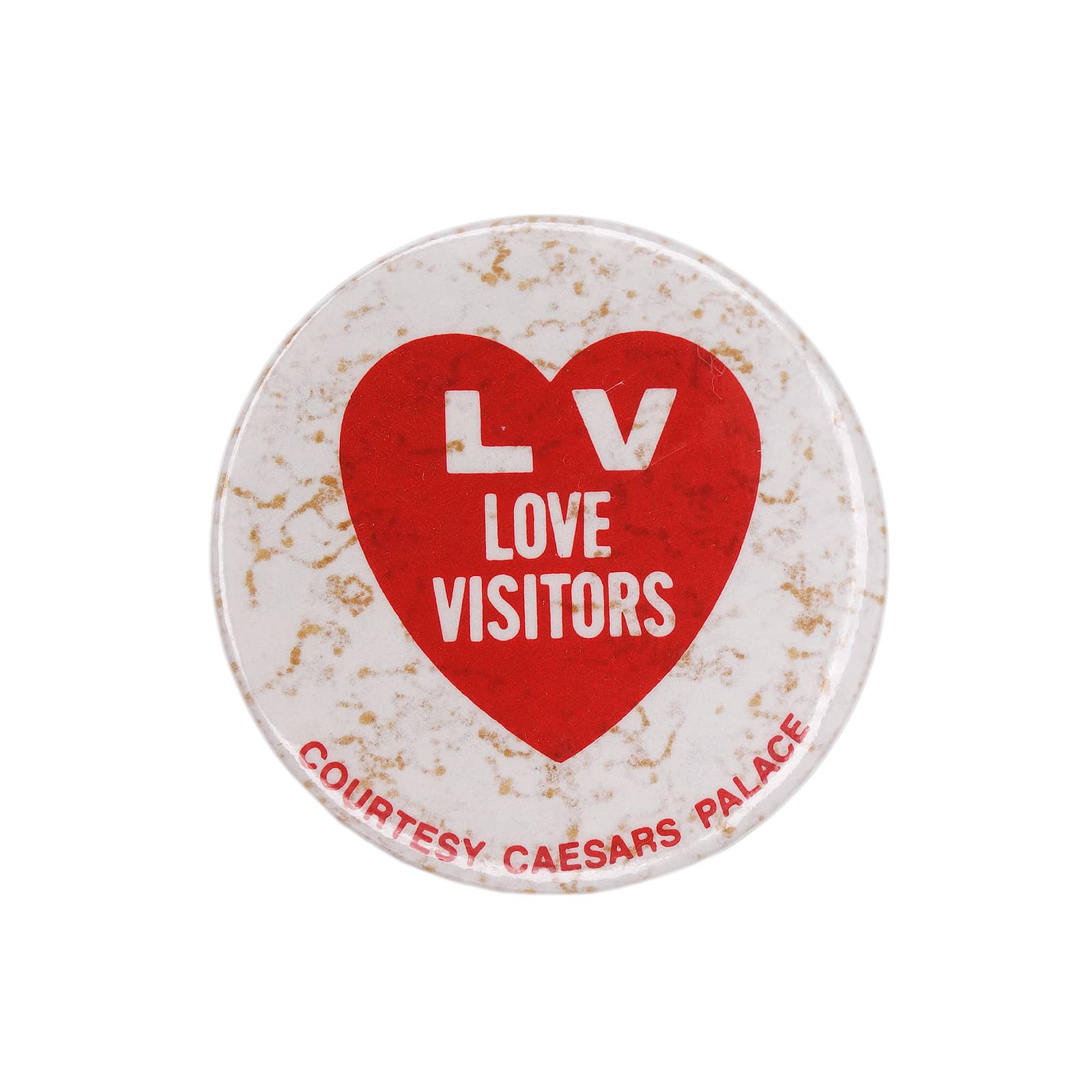 LV LOVE VISITORS 缶バッジ CAESARS PALACE