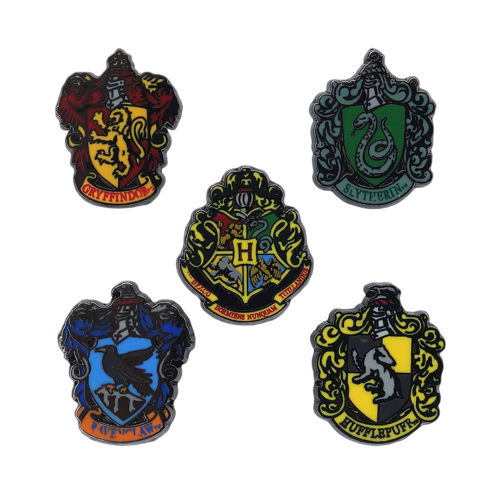 Harry Potter ハリーポッター ホグワーツ校章 4寮の寮章 ピンズ 5点セット