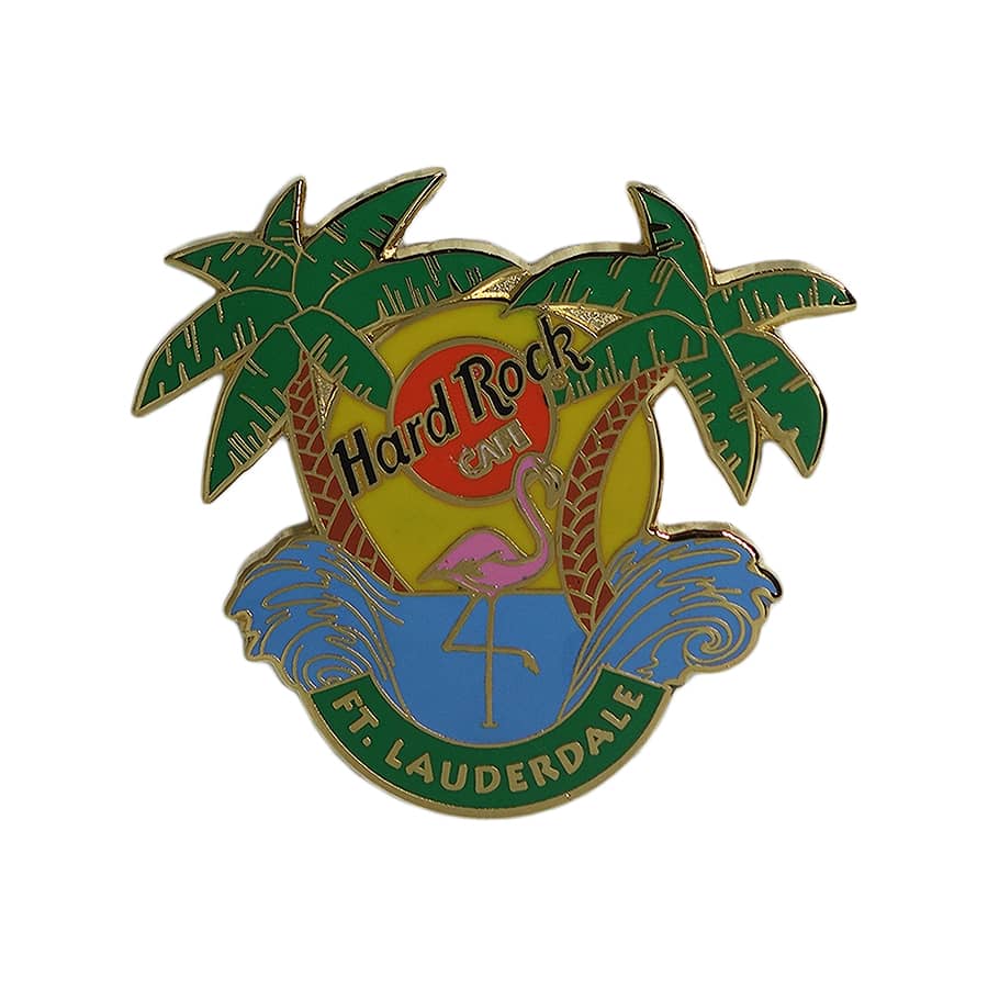 Hard Rock CAFE ピンズ ハードロックカフェ FT.LAUDERDALE 留め具付き