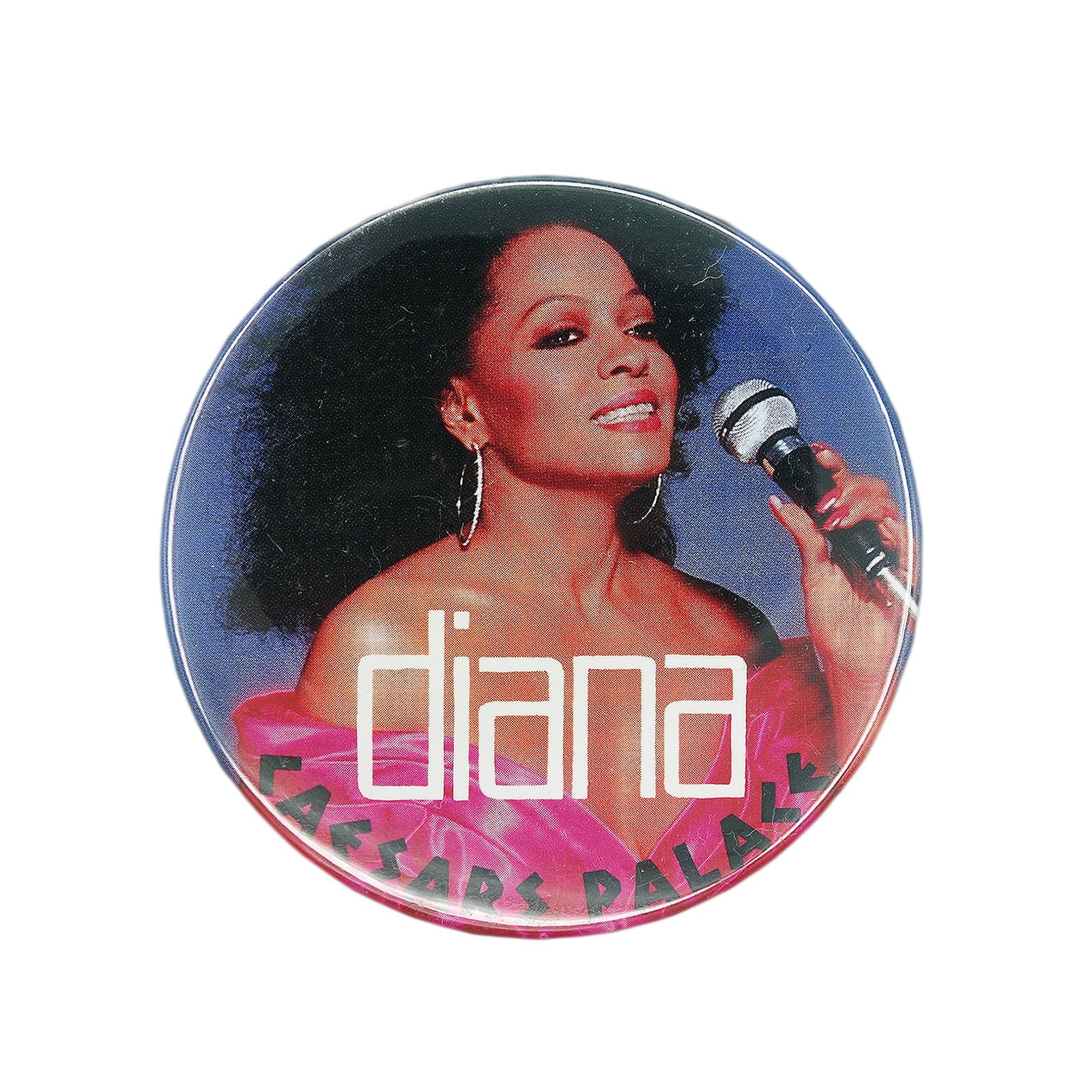 DIANA ROSS ダイアナ・ロス 缶バッジ 歌手 CAESARS PALACE