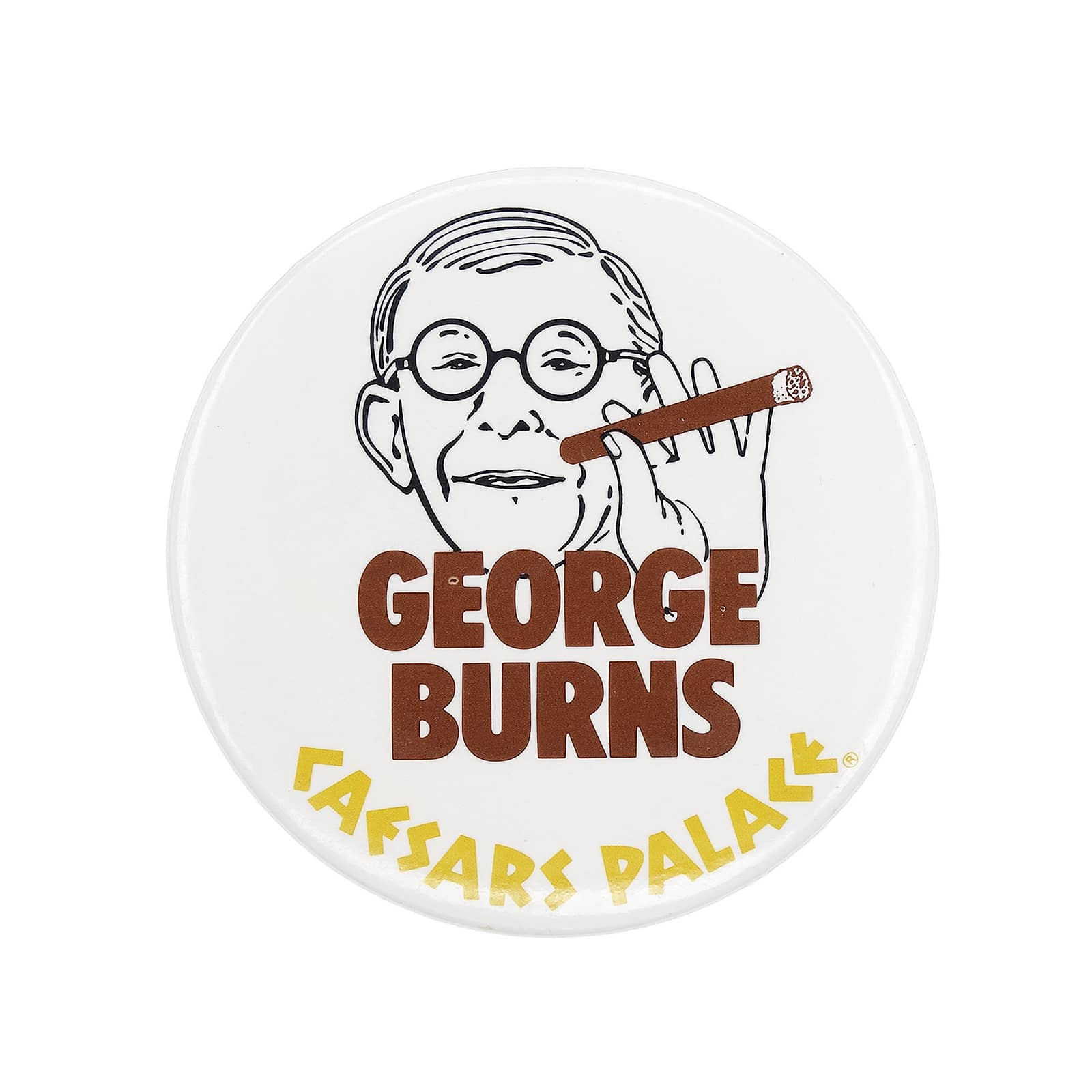 GEORGE BURNS ジョージ・バーンズ 缶バッジ CAESARS PALACE