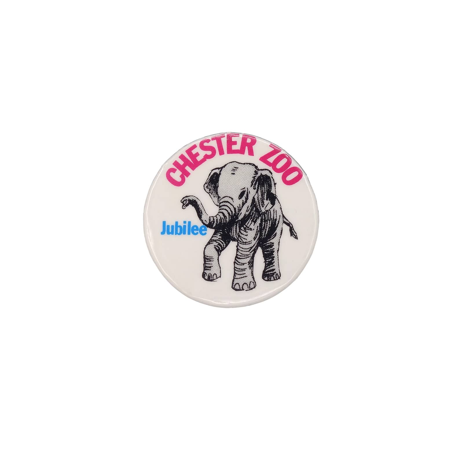CHESTER ZOO チェスター動物園 ゾウ Jubilee 缶バッジ バッチ