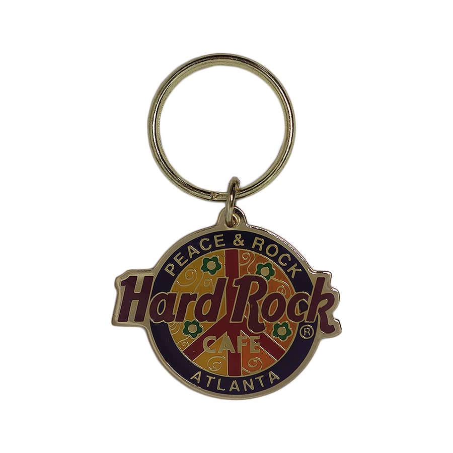 Hard Rock CAFE ピースマーク キーホルダー ハードロックカフェ ATLANTA