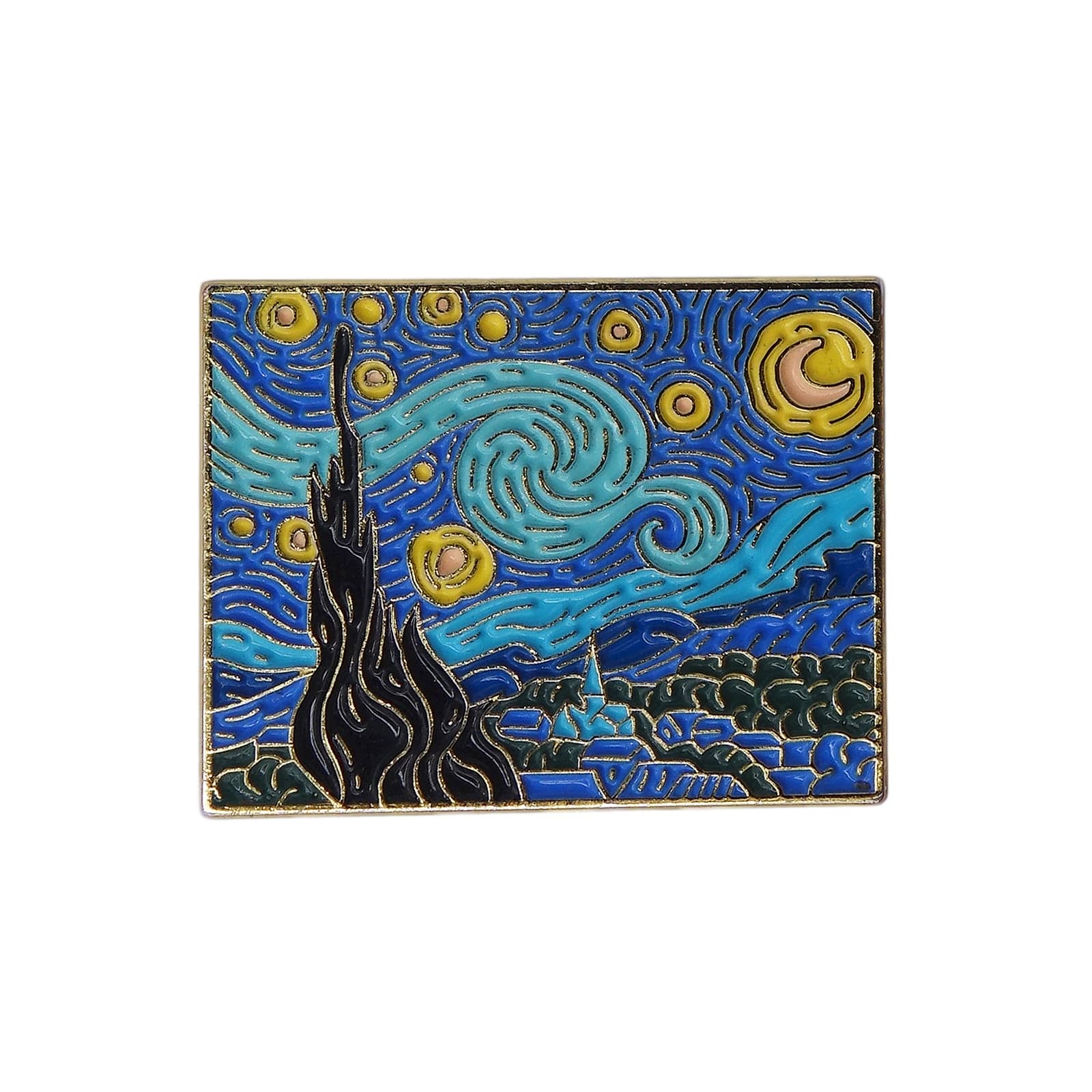 絵画 ゴッホ 星月夜 ピンズ