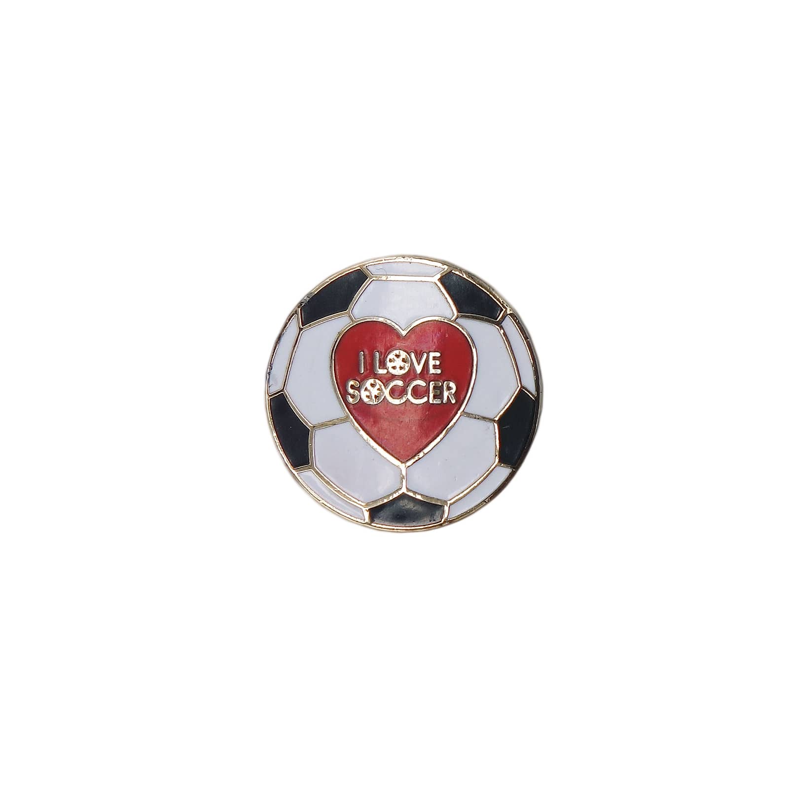 I LOVE SOCOER ピンズ サッカー ボール