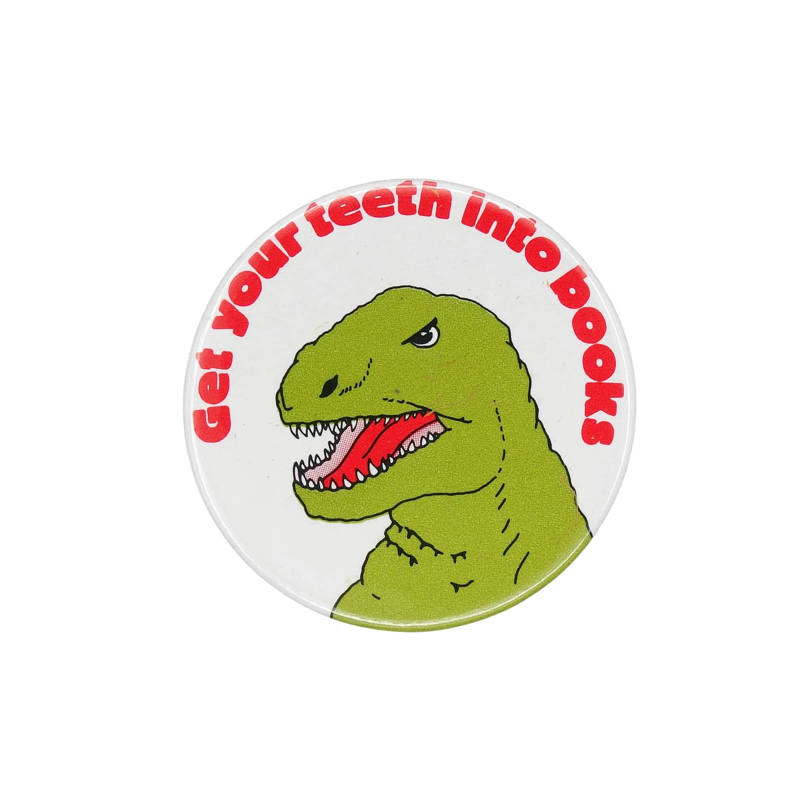 Get your teeth into books 恐竜 缶バッジ バッチ