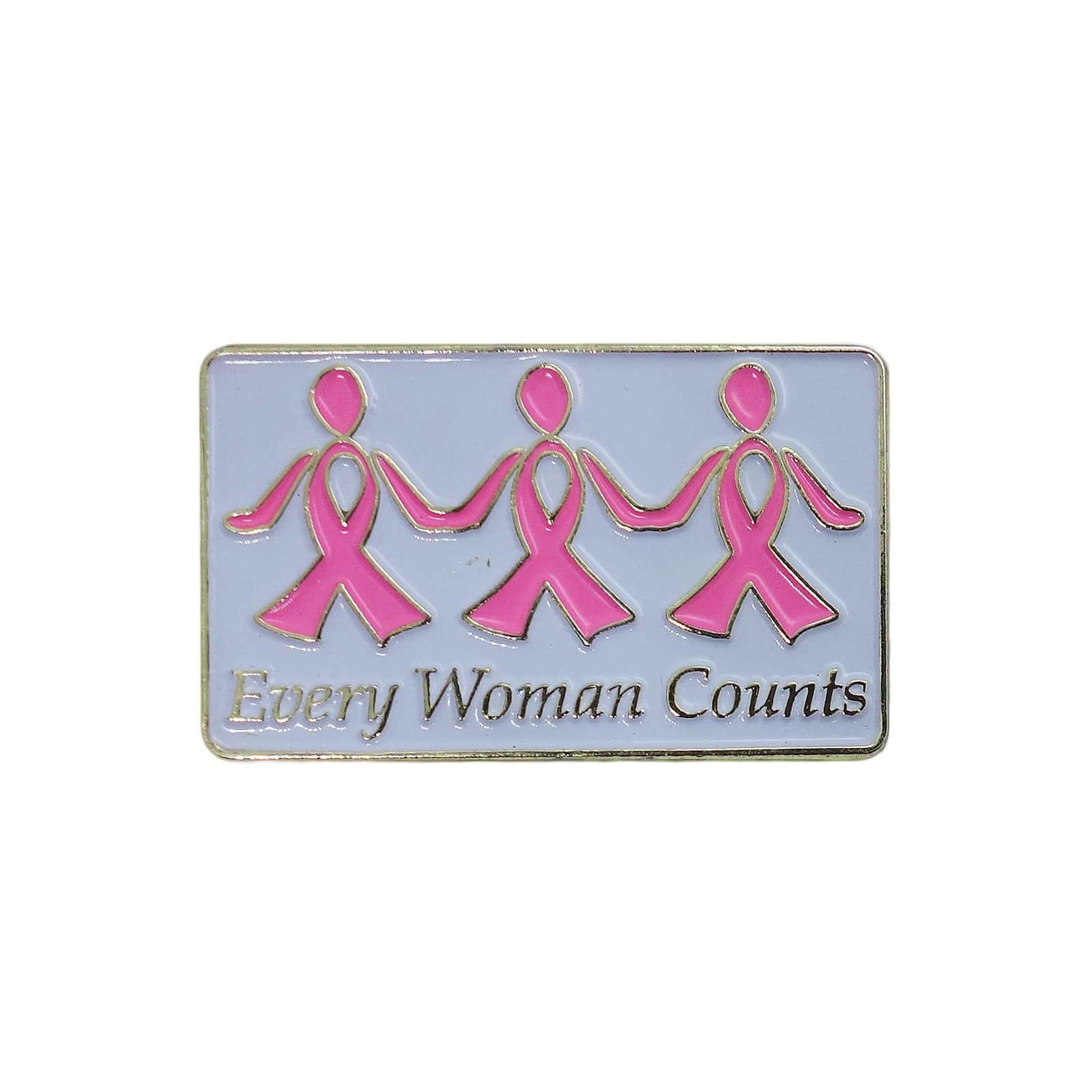 Every Woman Counts ピンズ ピンクリボン 留め具付き