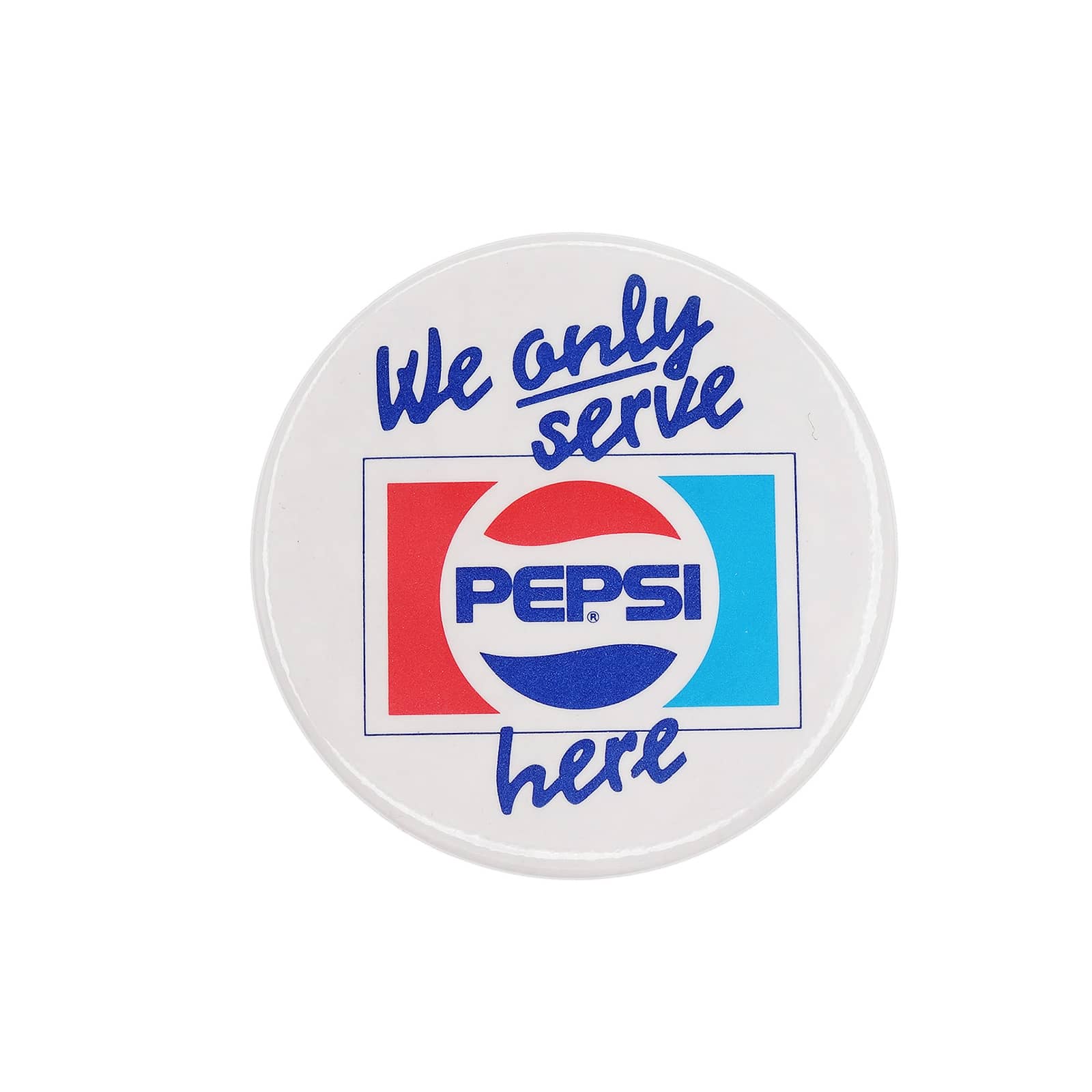 We only serve PEPSI here ペプシ 缶バッジ バッチ