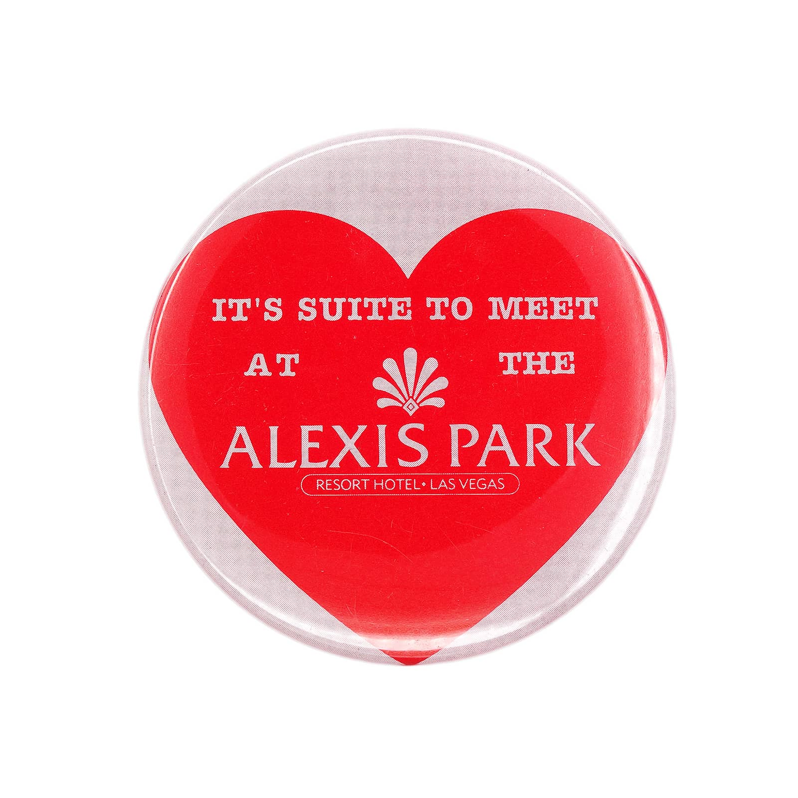 ALEXIS PARK ホテル 缶バッジ IT'S SUITE TO MEET