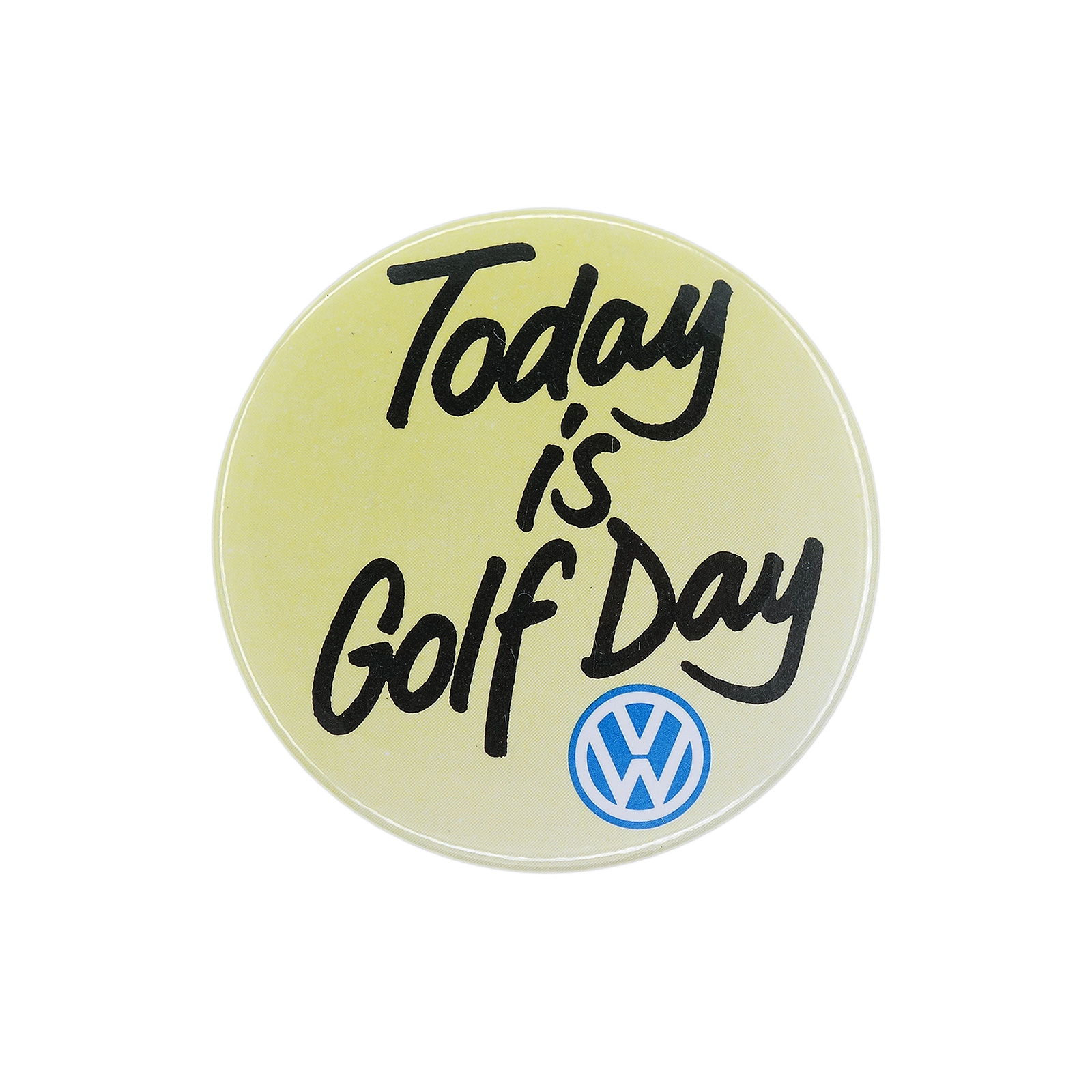 Today is Golf Day フォルクスワーゲン 缶バッジ バッチ