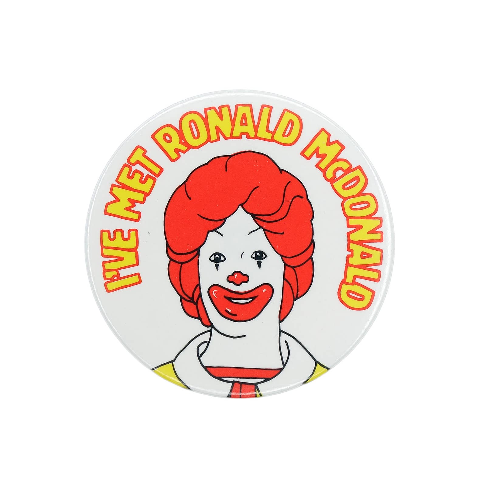 I'VE MET RONALD McDONALD ロナルド マクドナルド 缶バッジ
