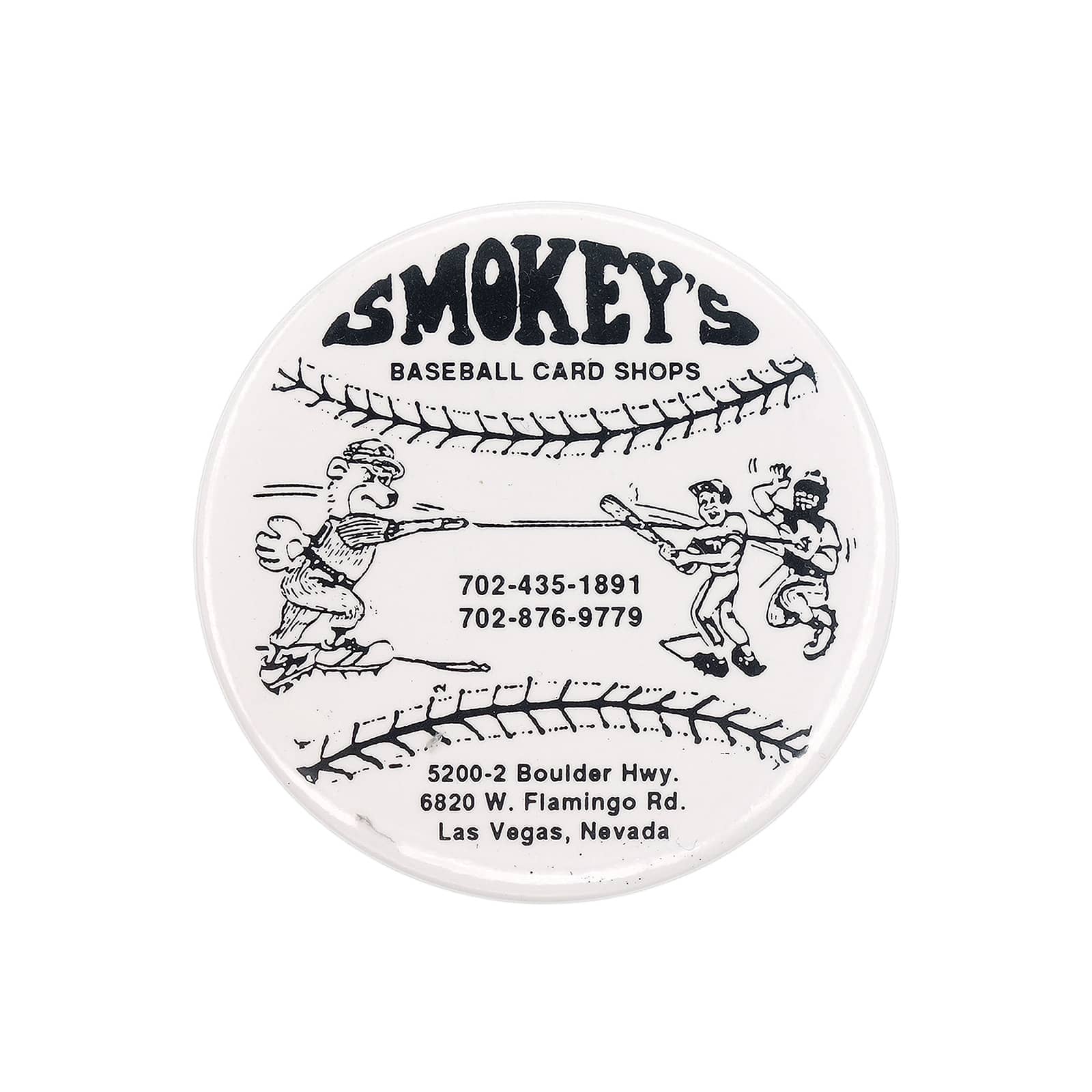 Smokey's Baseball Card Shops 缶バッジ トレーディングカードショップ