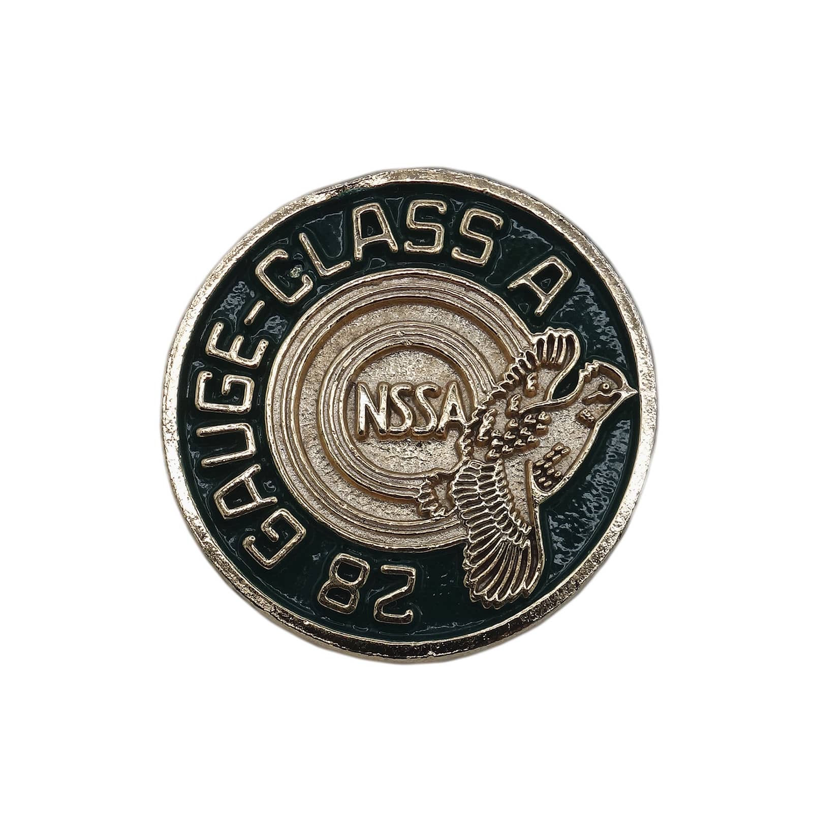 NSSA 米スキート射撃協会 ブローチ 28 GAUGE-CLASS A