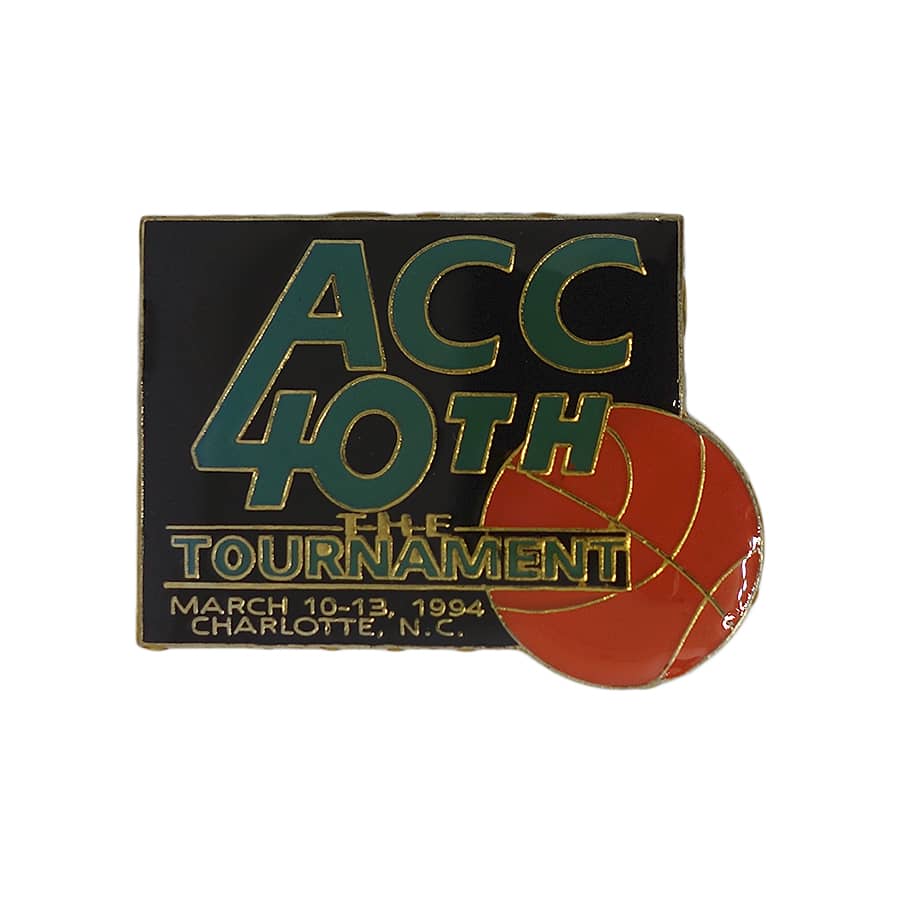 ACC 40TH THE TOURNAMENT ピンズ バスケットボール 留め具付き