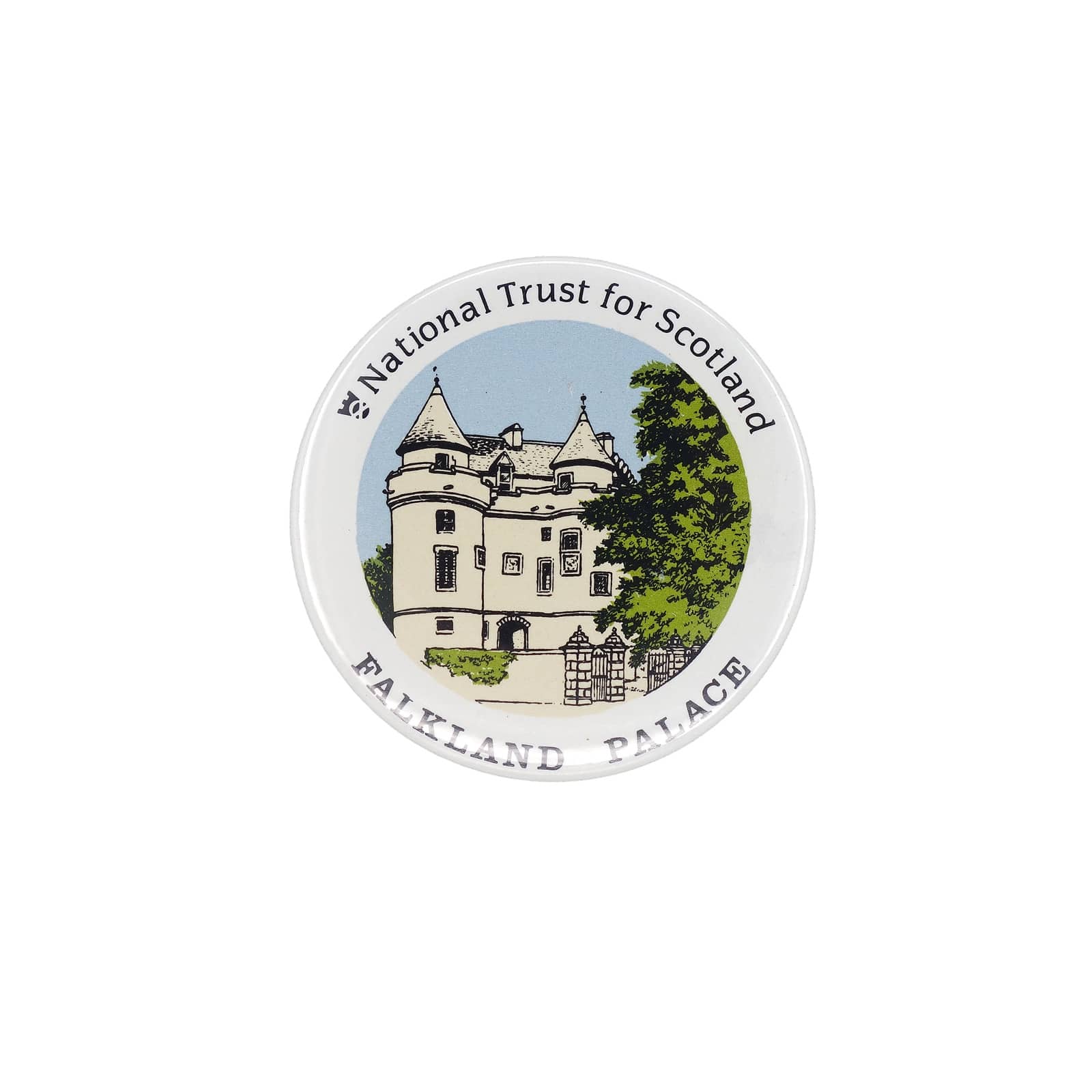NATIONAL TRUST ナショナル・トラスト FALKLAND PALACE 缶バッジ バッチ