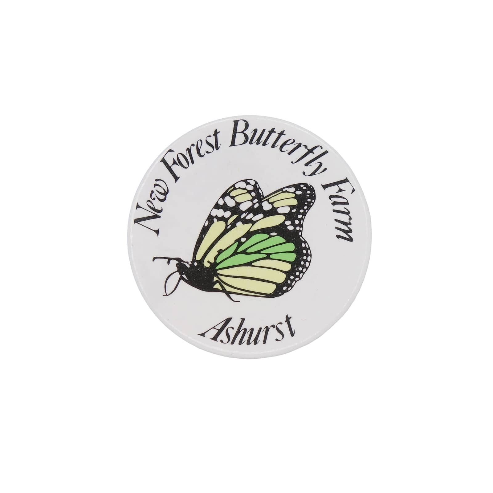 New Forest Butterfly Farm 蝶 缶バッジ バッチ