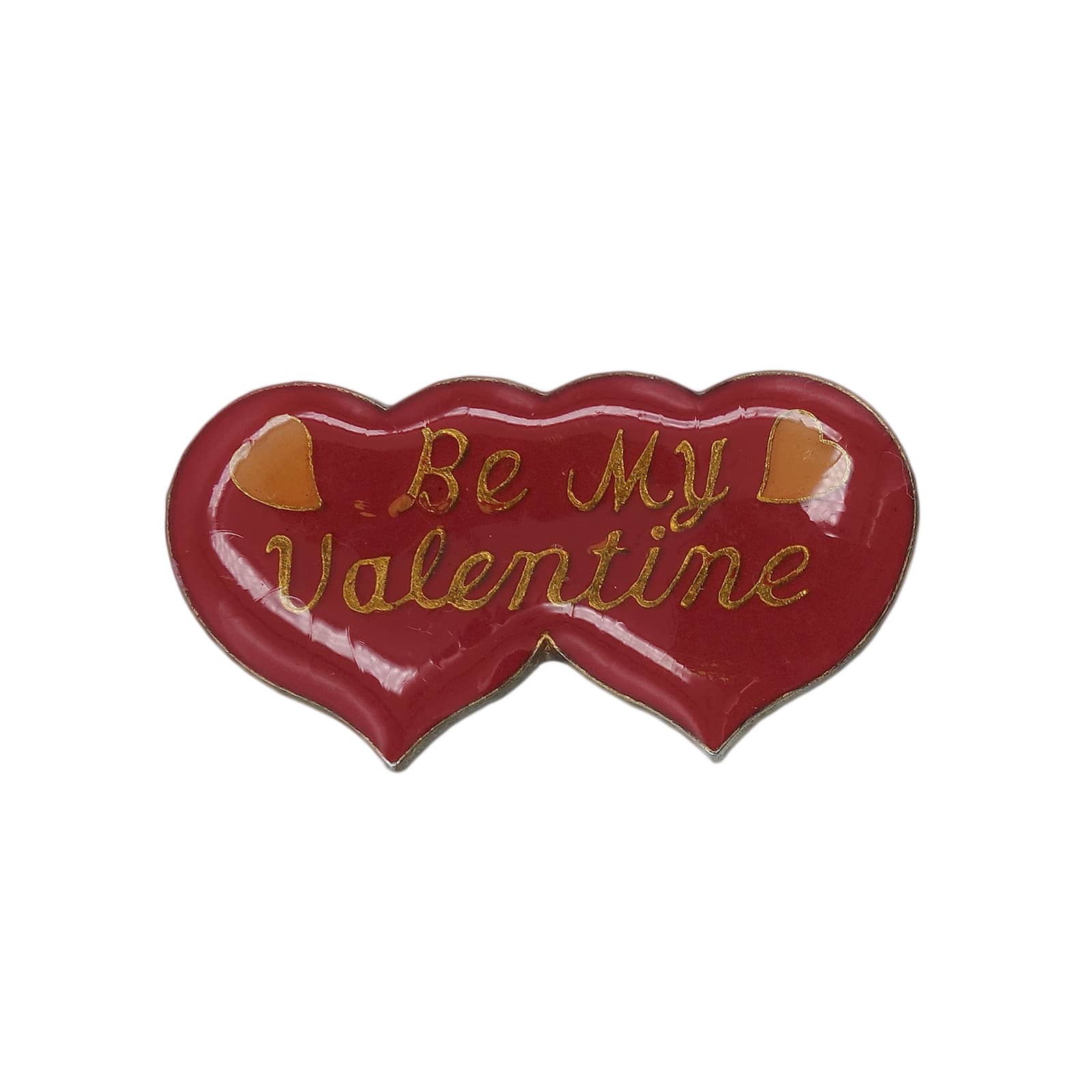 Be My Valentine ダブルハート ピンズ バレンタイン