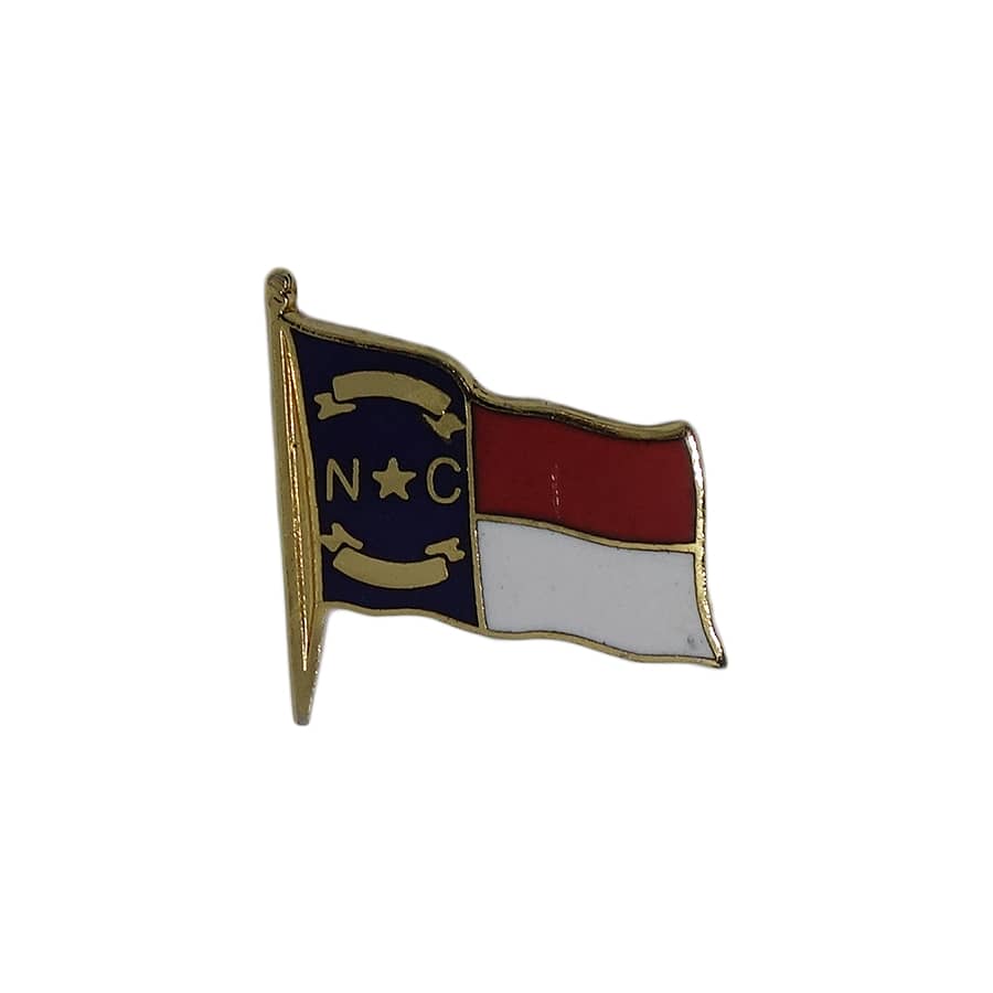 North Carolina 州旗 ピンズ ノースカロライナ州 留め具付き