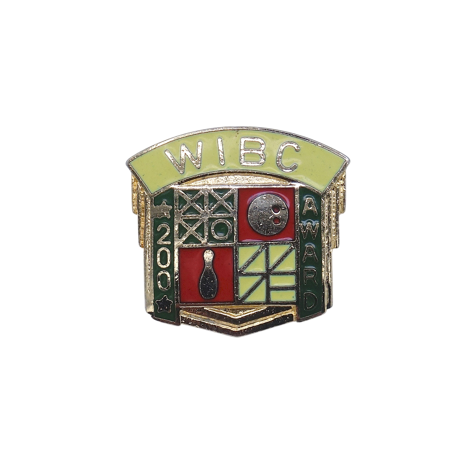 WIBC ボウリング 200 AWARD ピンバッジ ブローチ