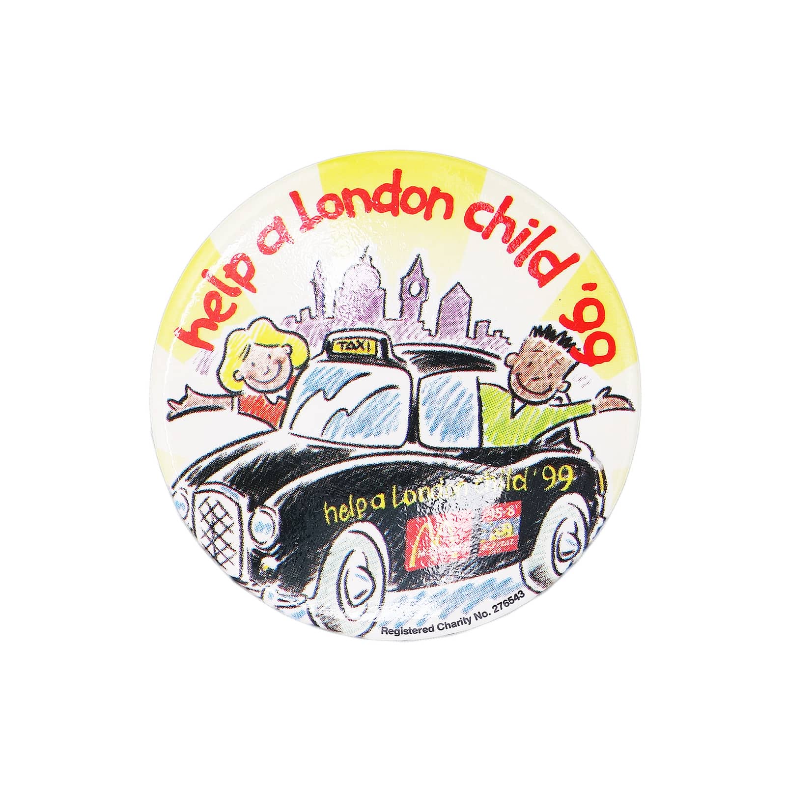 help a London child '99 バッジ クリップバッチ チャリティーキャンペーン