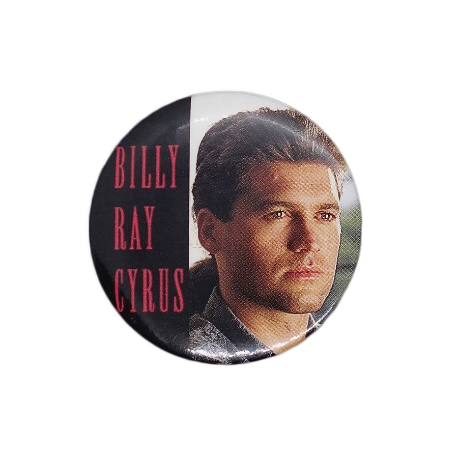 Billy Ray Cyrus ビリーレイサイラス 缶バッジ バッチ カントリーシンガー 1992