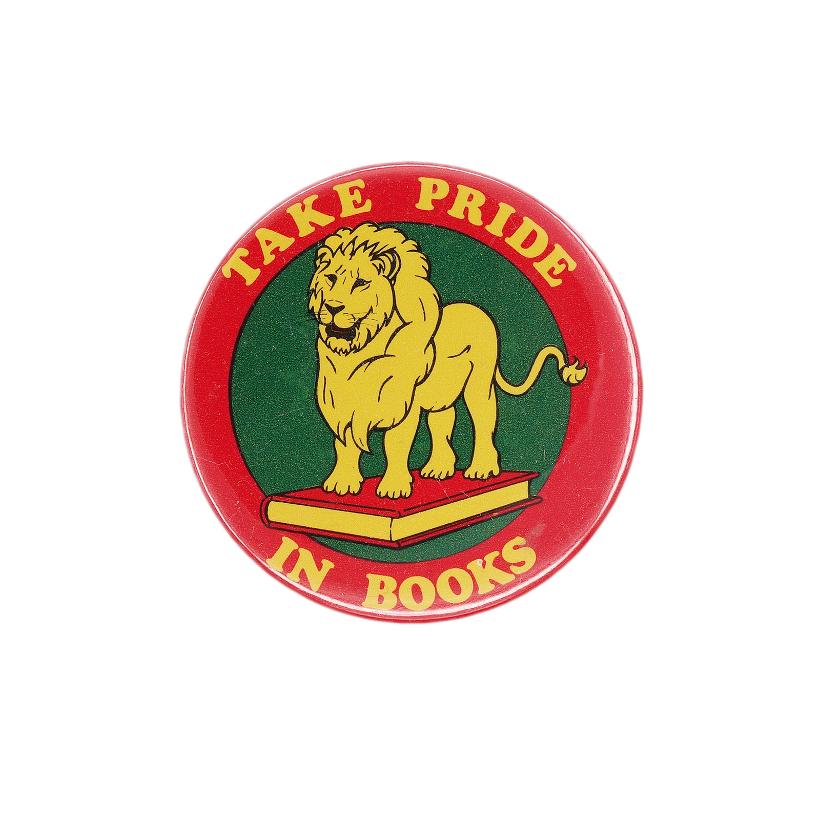 TAKE PRIDE IN BOOKS ライオン 缶バッジ バッチ