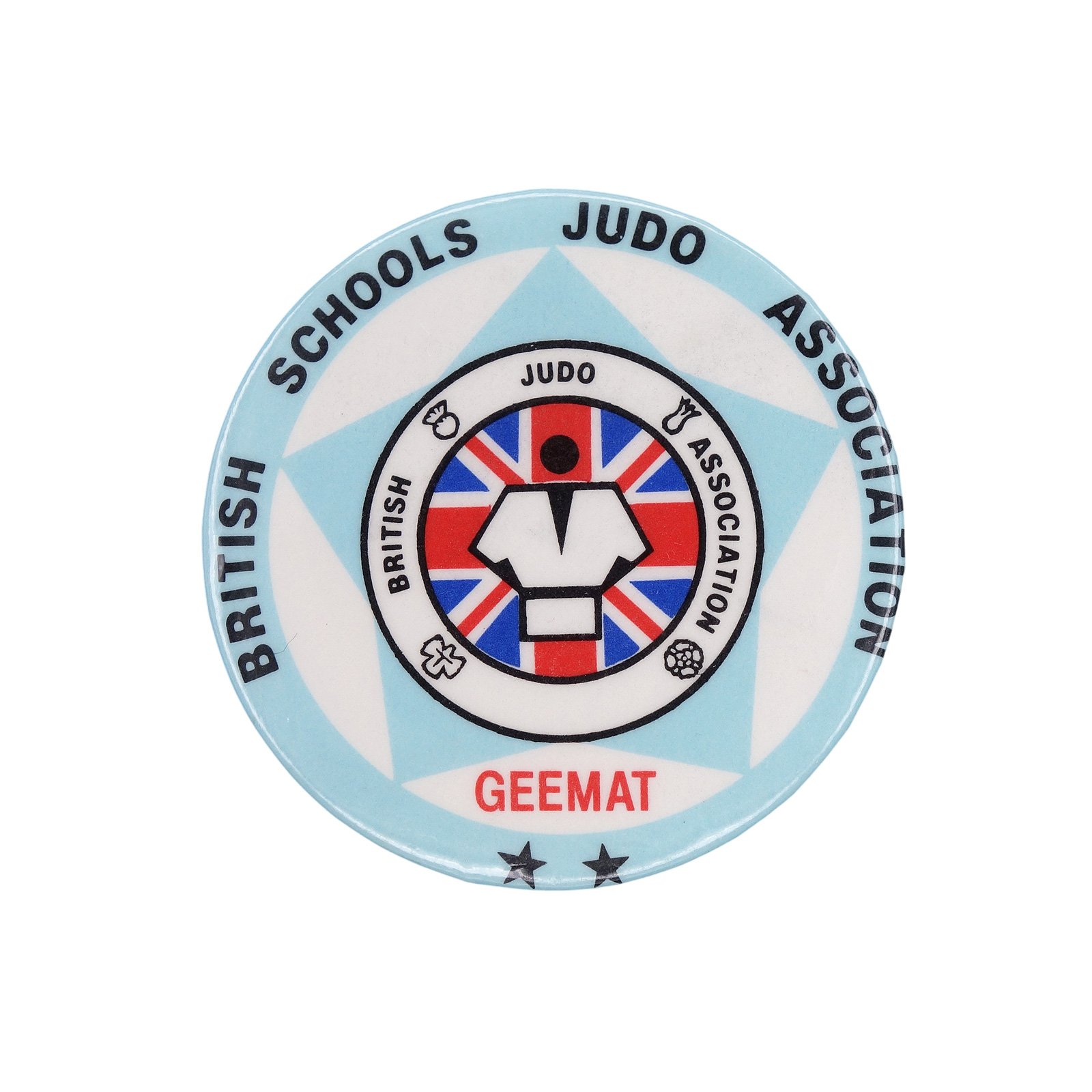 BRITISH SCHOOLS JUDO ASSOCIATION 英国学校柔道連盟 缶バッジ バッチ