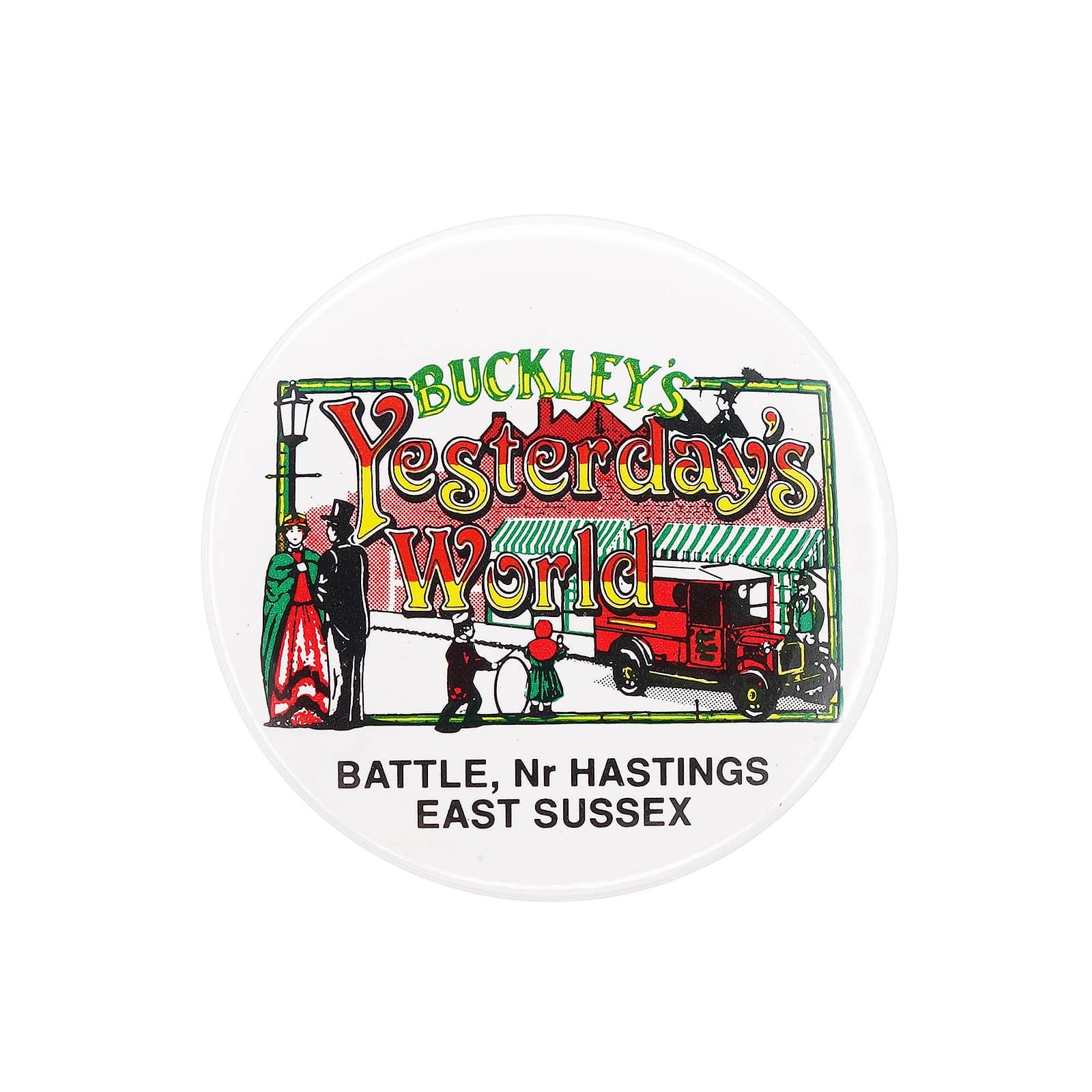 Buckleys Yesterday's World 缶バッジ バッチ 博物館