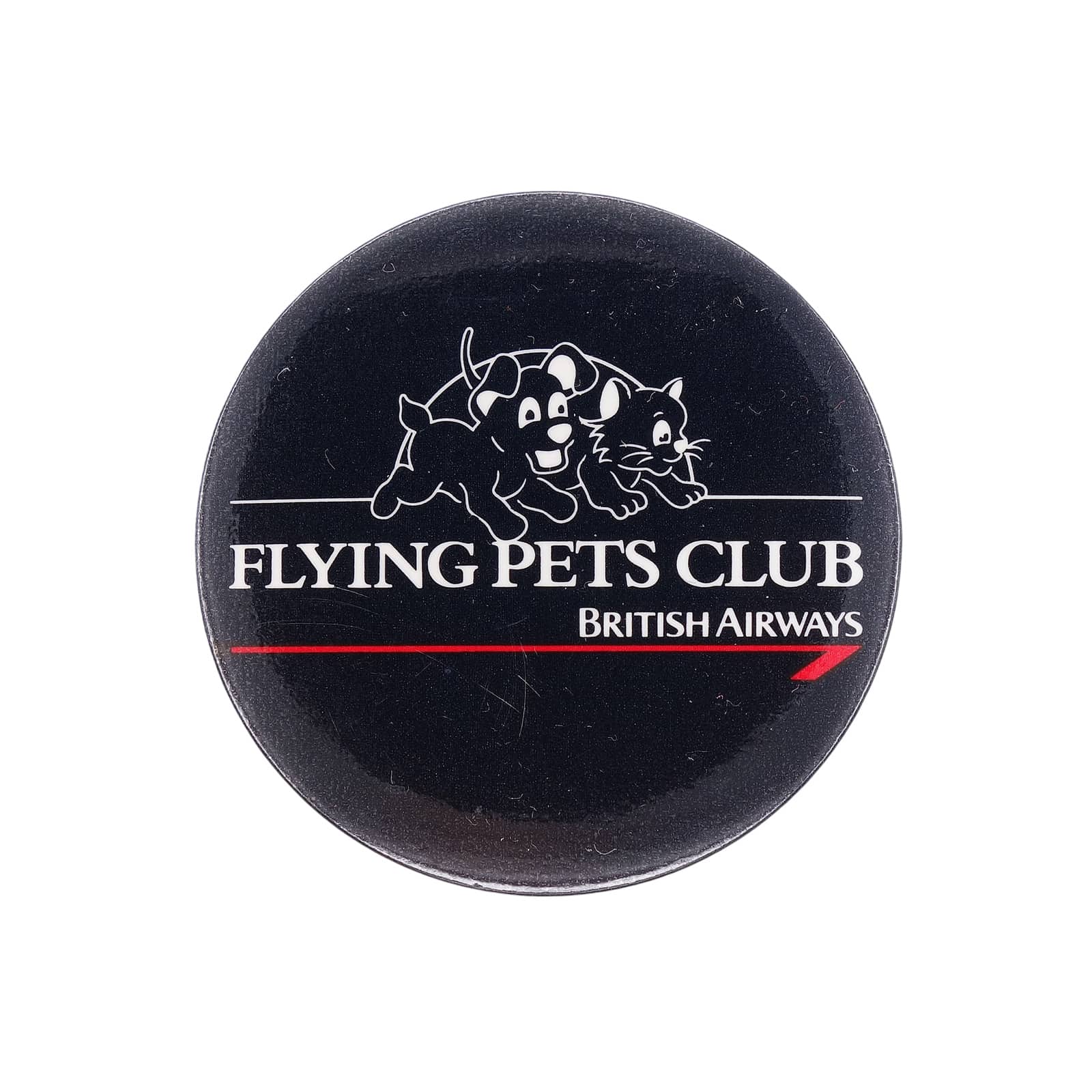 英国航空 BRITISH AIRWAYS 缶バッジ バッチ FLYING PETS CLUB
