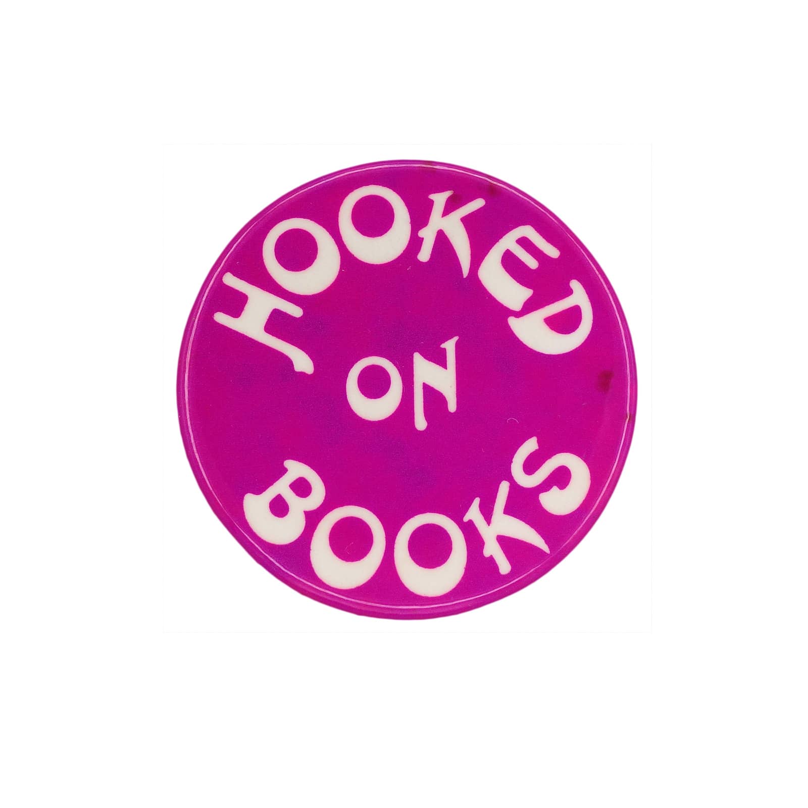 HOOKED ON BOOKS 本に夢中 缶バッジ バッチ