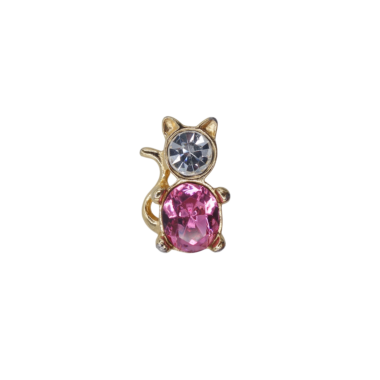 AVON 猫 ラインストーン ピンズ 動物 エイボン