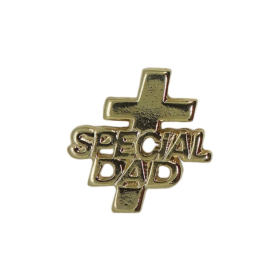 SPECIAL DAD ピンズ クロス 十字 留め具付き