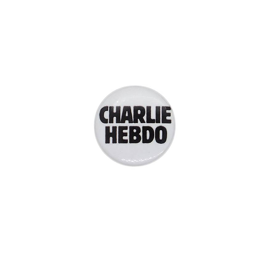 CHARLIE HEBDO シャルリー・エブド 缶バッジ バッチ 新聞