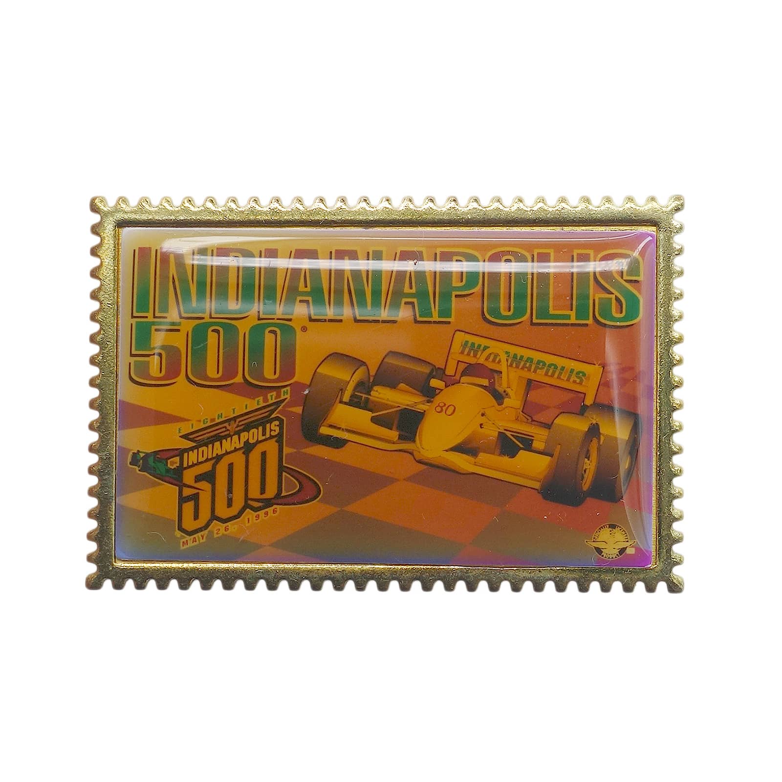 Indianapolis 500 インディアナポリス500 切手型 ピンズ 自動車レース
