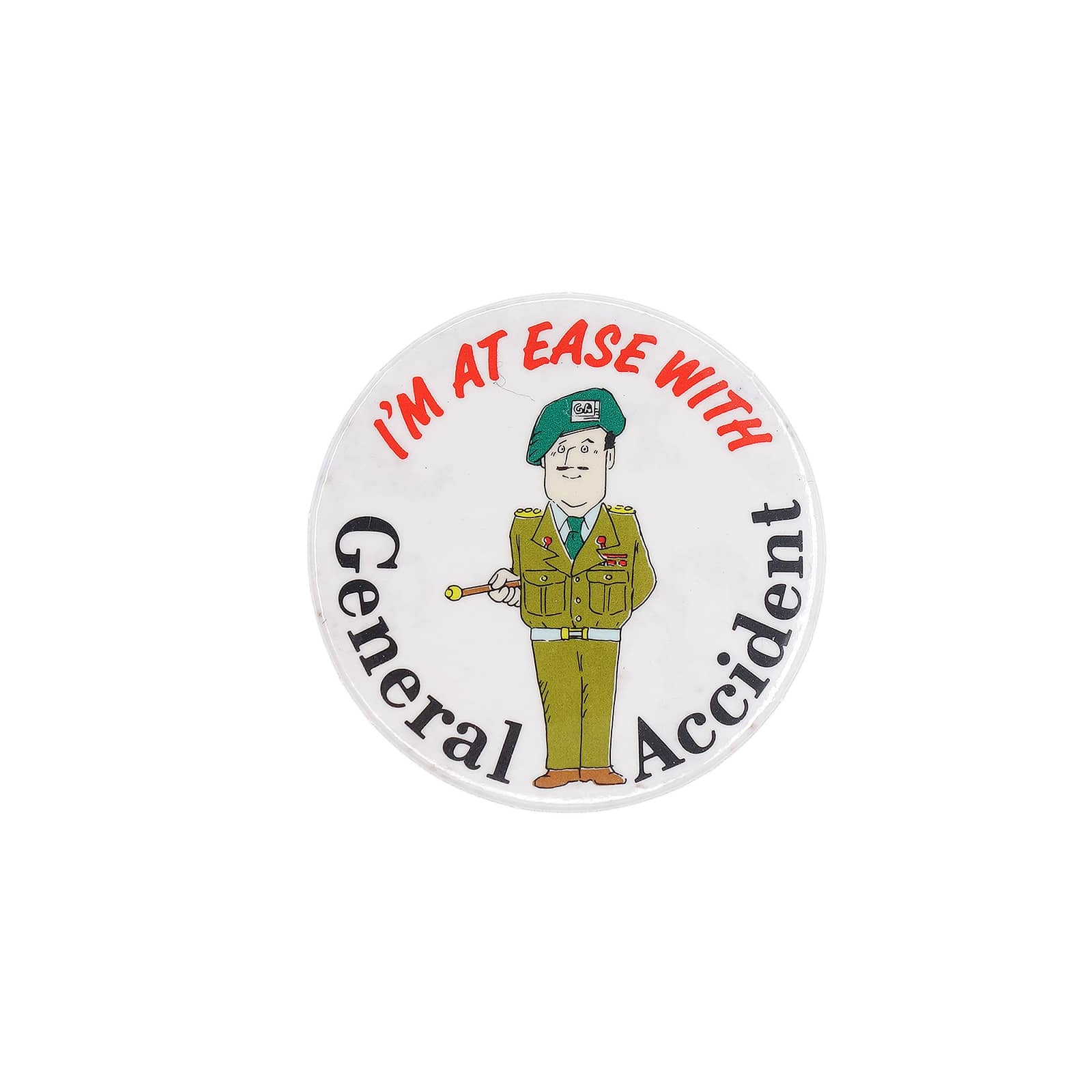 General Accident 保険会社 缶バッジ バッチ 軍曹