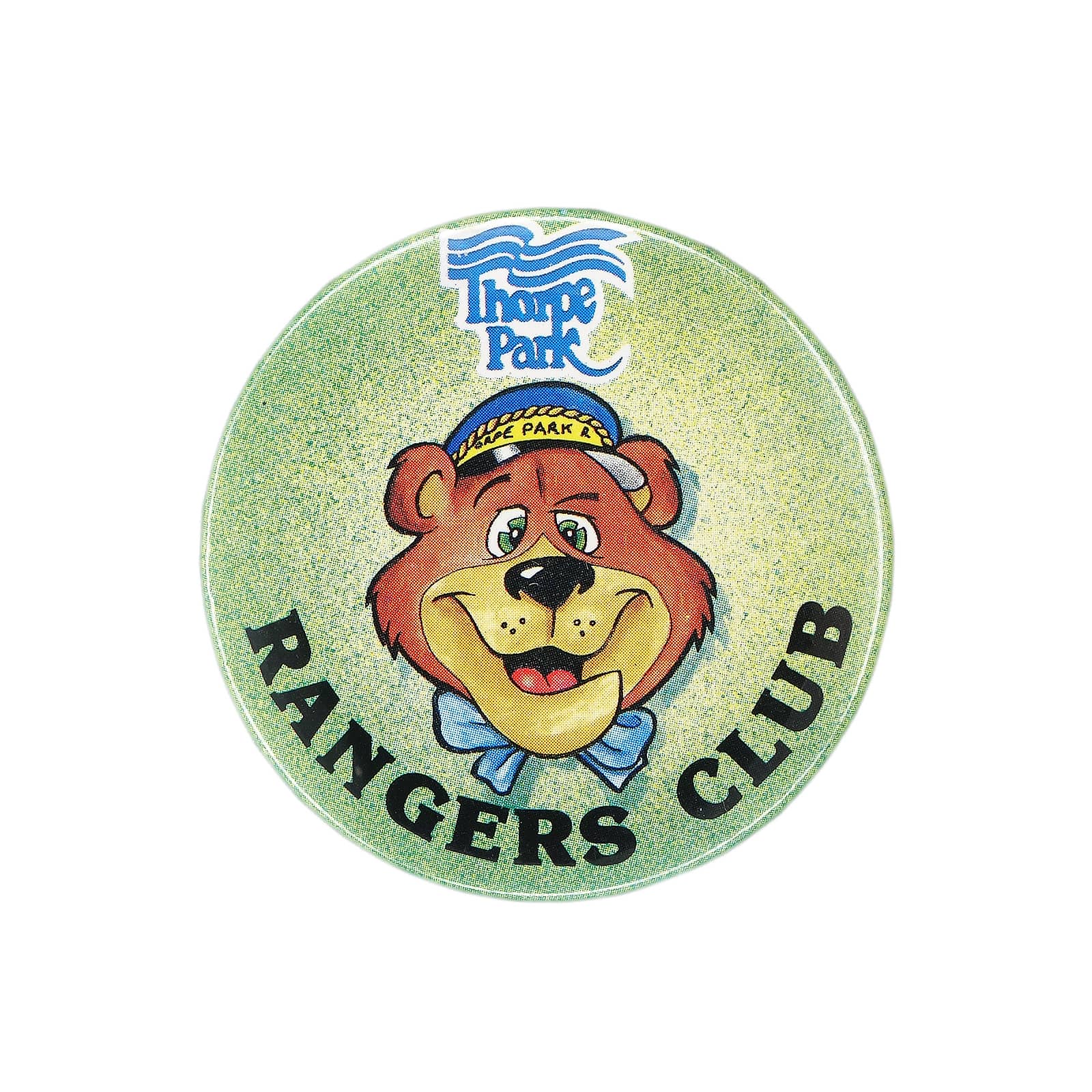 Thorpe Park RANGERS CLUB 缶バッジ バッチ テーマパーク