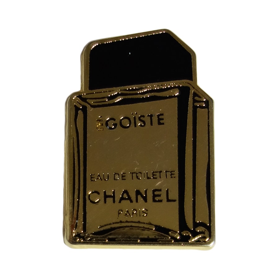 シャネル 香水 ボトル型 ピンズ chanel egoiste 金色 フランス