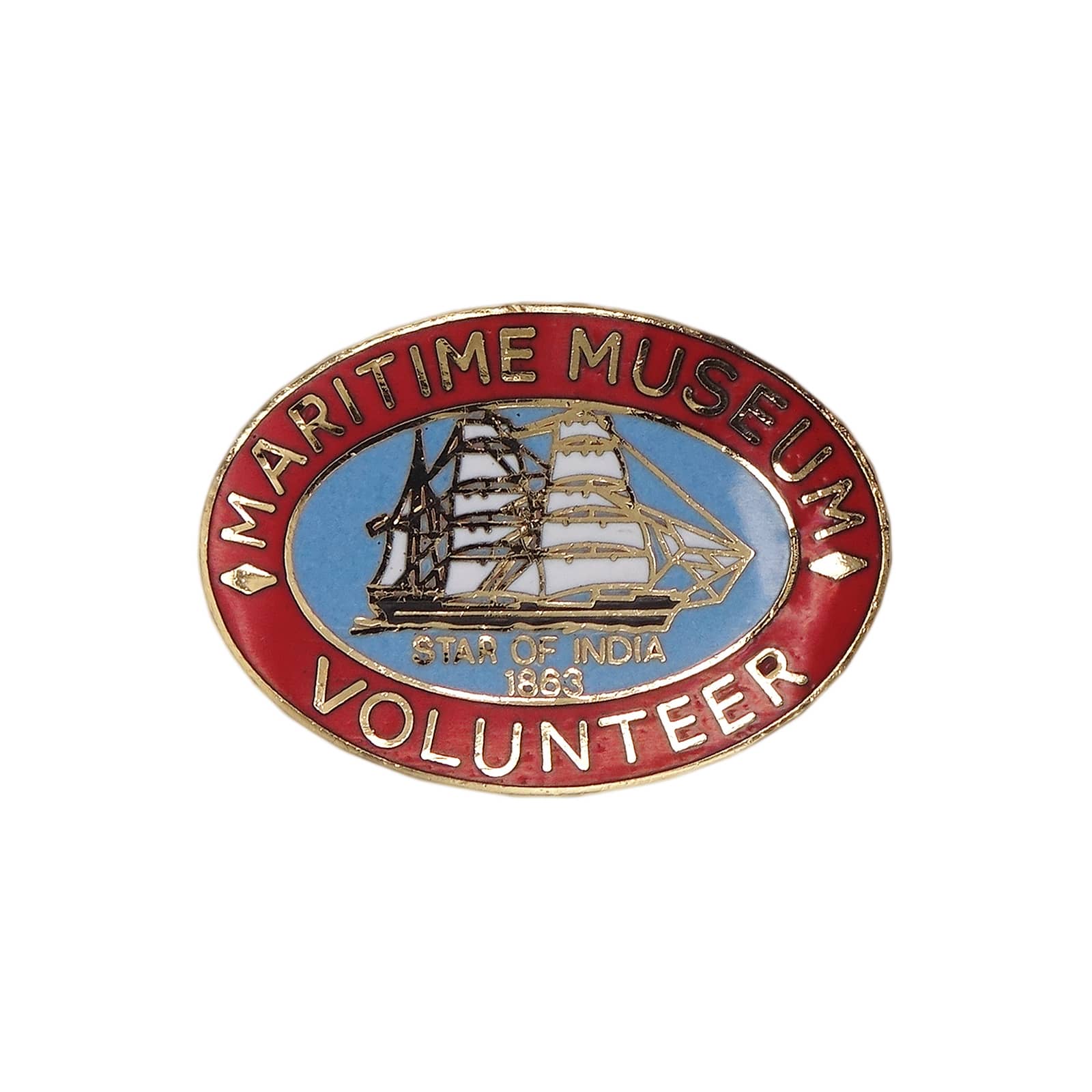 サンディエゴ海事博物館 MARITIME MUSEUM 帆船 ピンズ VOLUNTEER