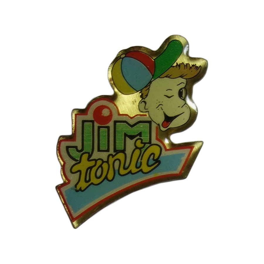 ピンズ JIM tonic 少年 フランス 留め具付き ピンバッジ