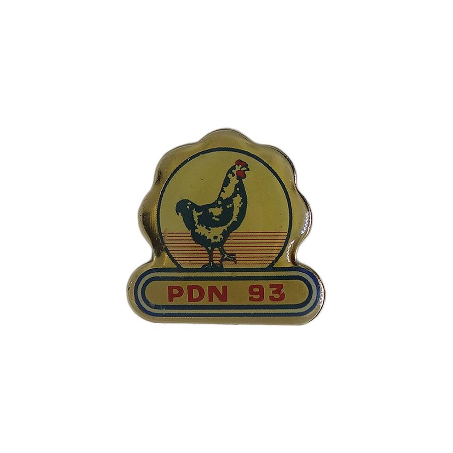 PDN 93 ピンズ 鶏 留め具付き