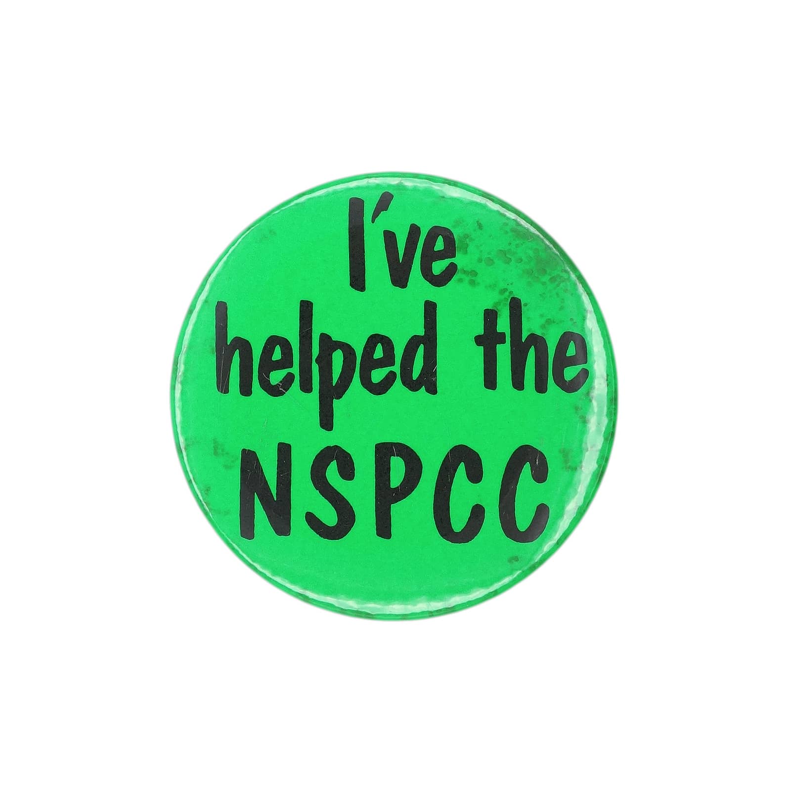 I've helped the NSPCC保険会社 缶バッジ バッチ