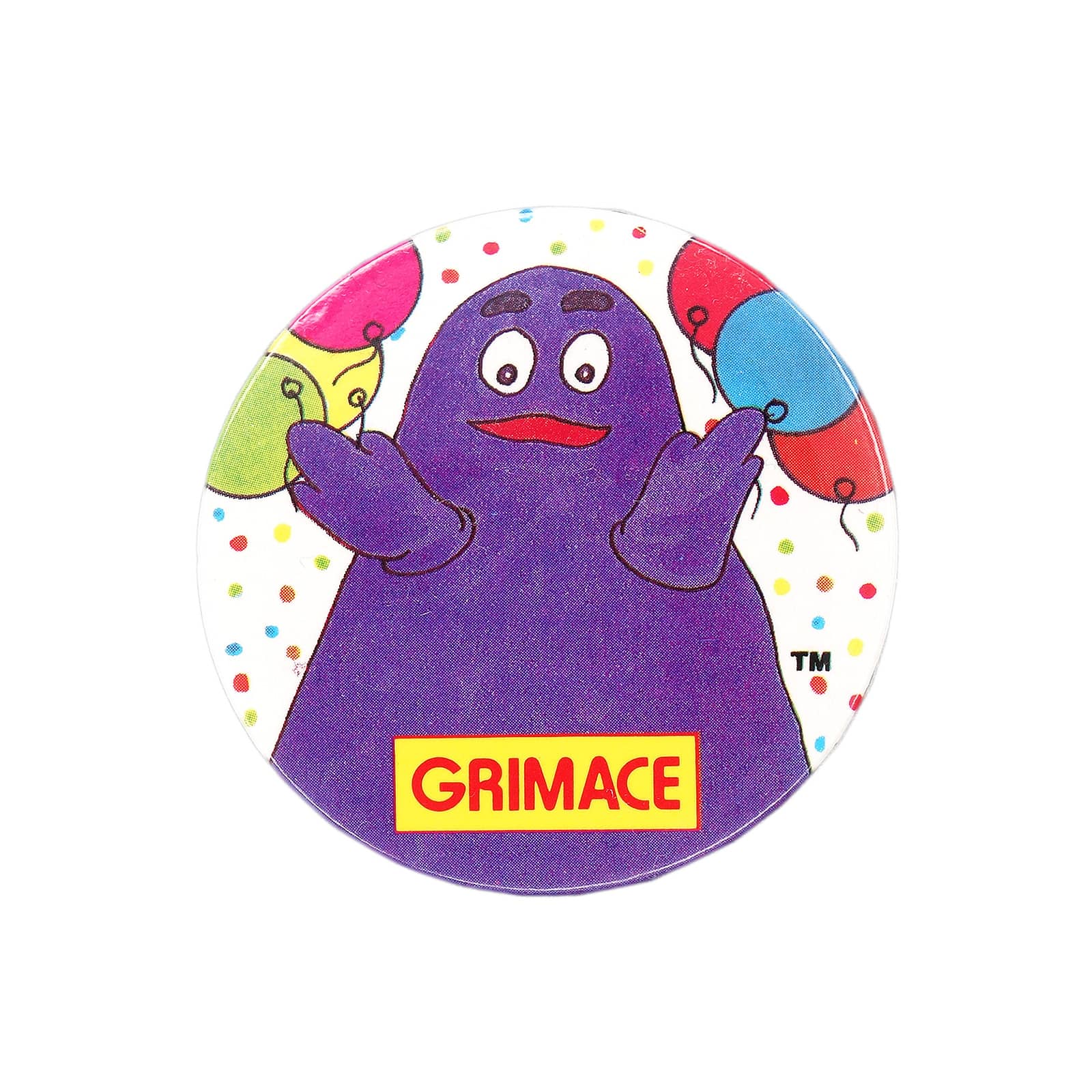 McDonald's グリマス 缶バッジ GRIMACE マクドナルド ビンテージ レトロ