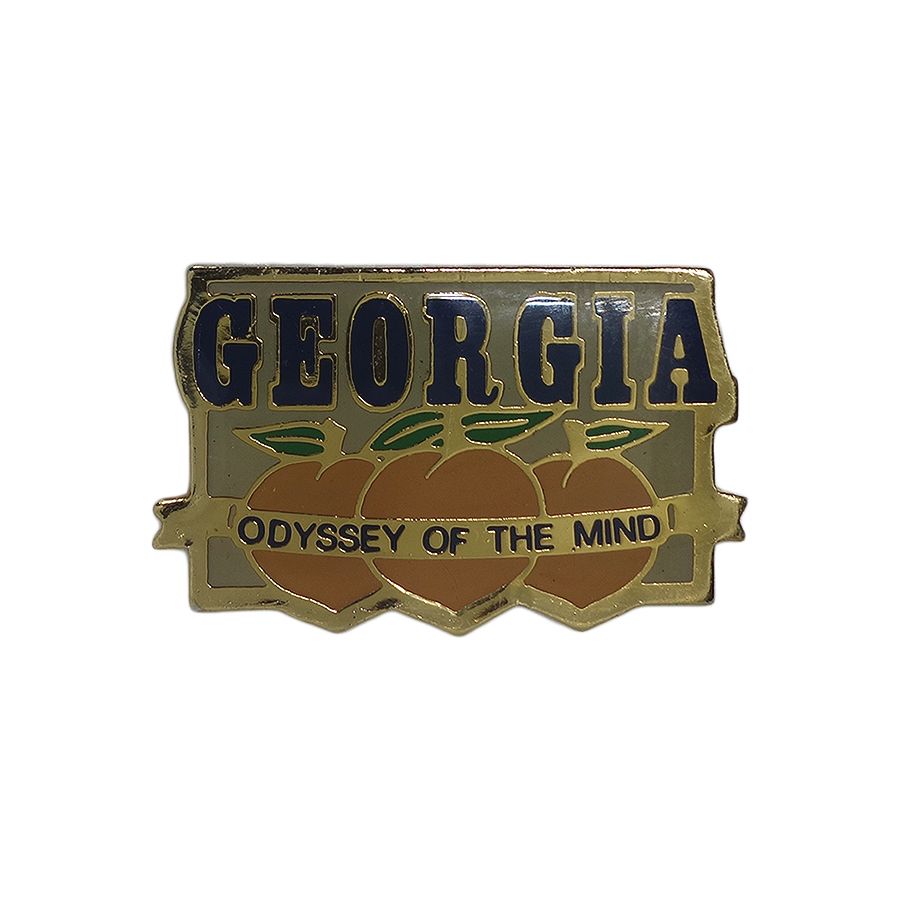 GEORGIA ODYSSEY OF THE MIND ピンズ 桃